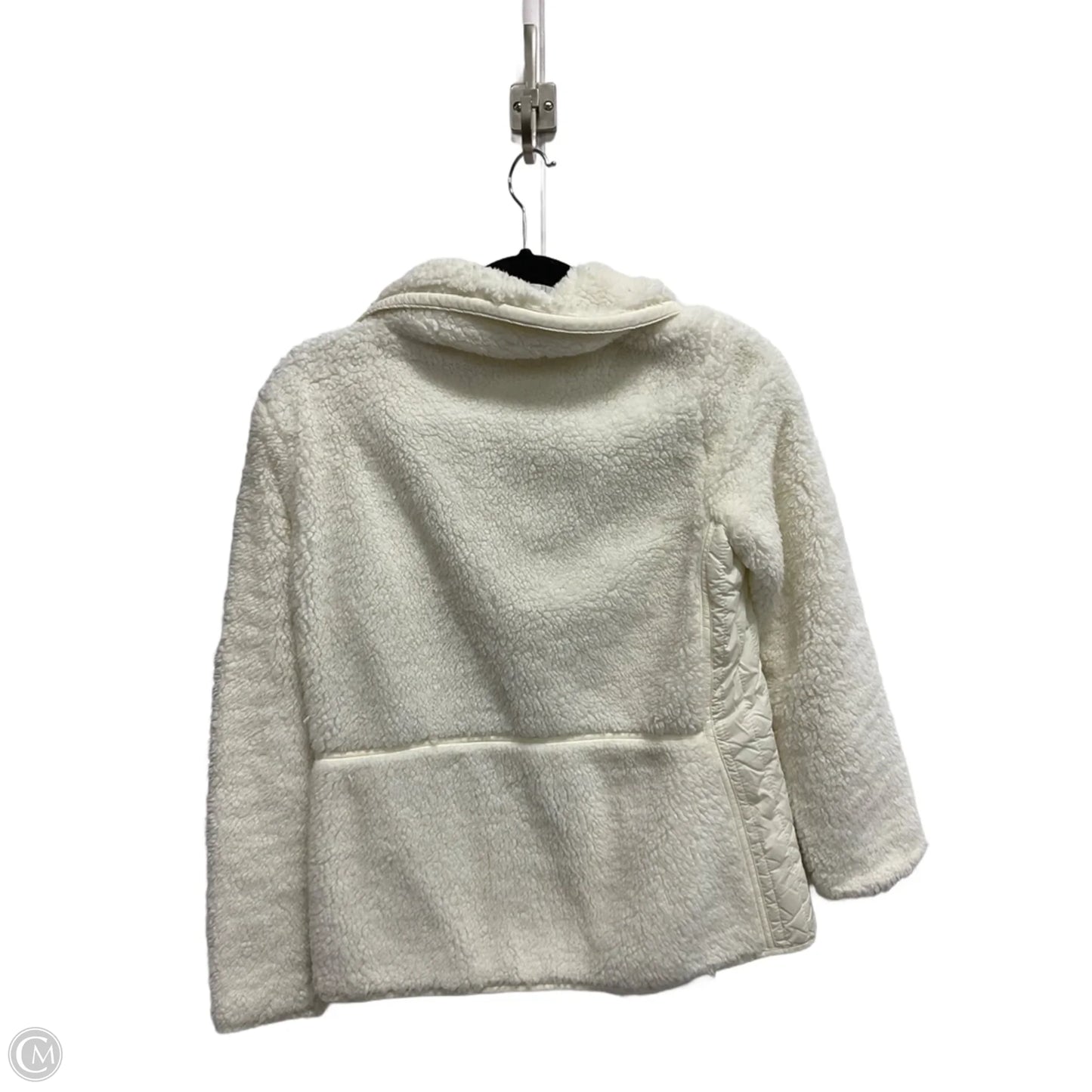 Jacket Fleece By Talbots In White, Size: Sp