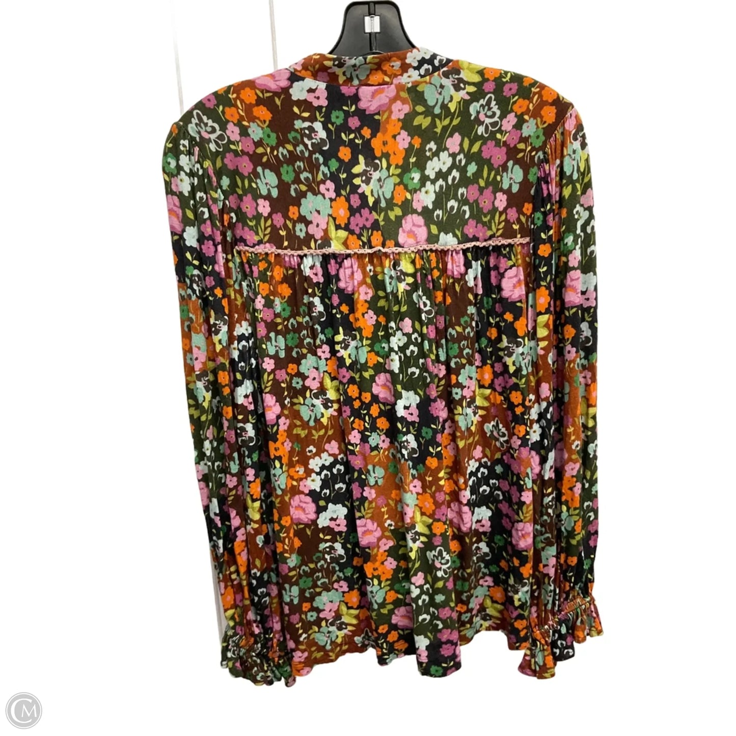 Top Long Sleeve By Blank London In Floral Print, Size: M
