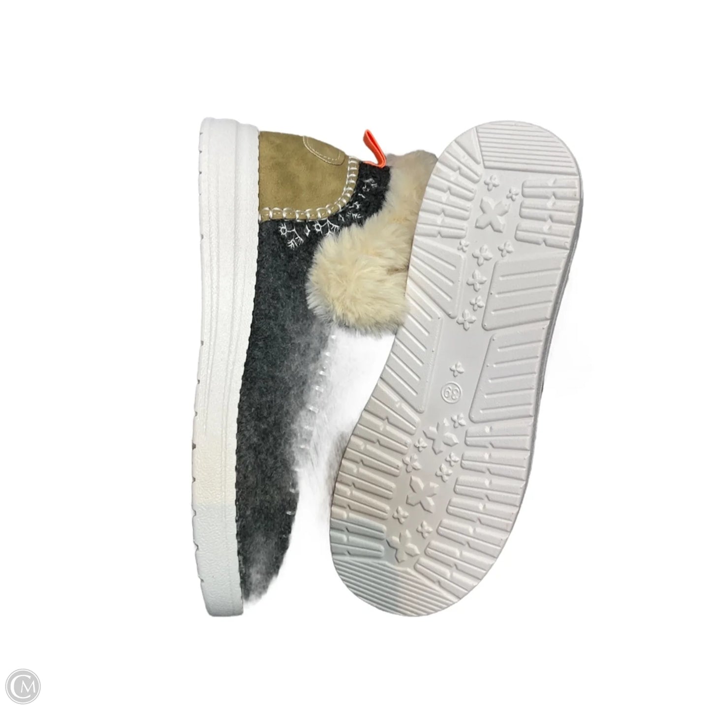 Slippers By Clothes Mentor In Grey, Size: 9