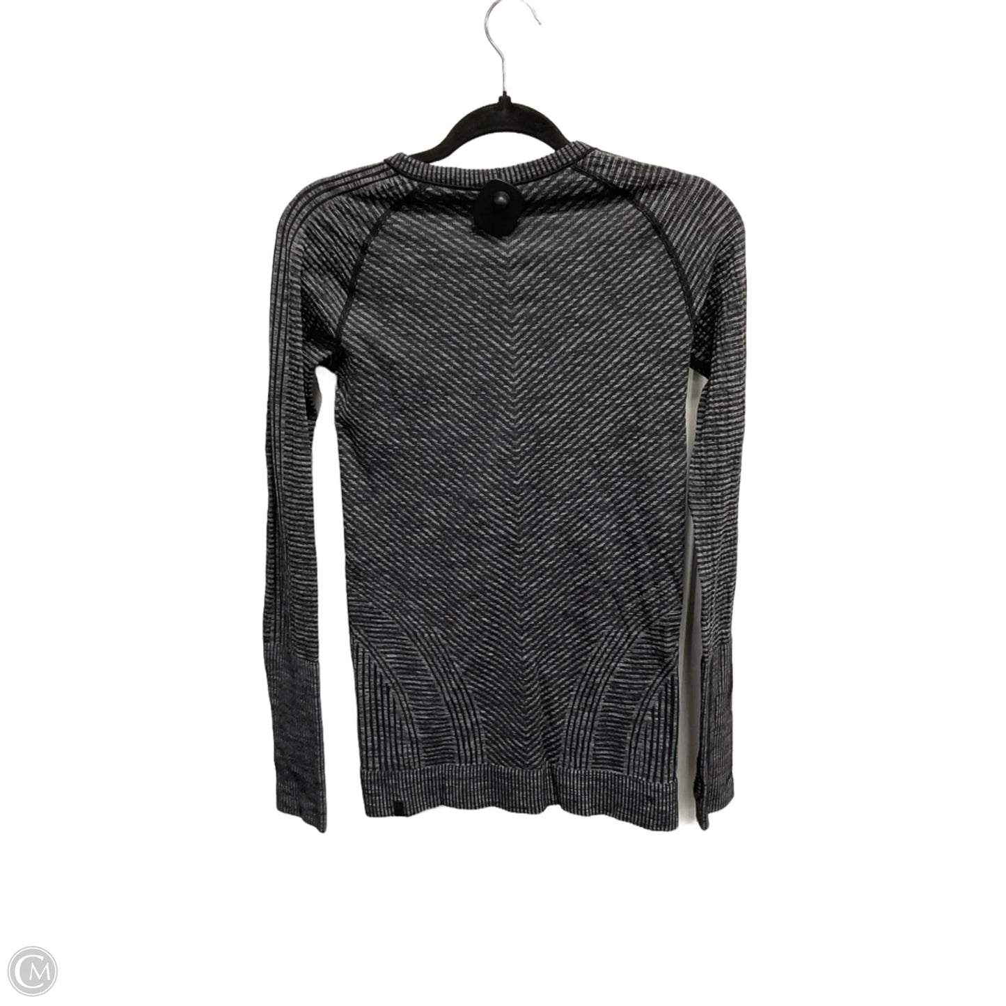 Athletic Top Long Sleeve Crewneck By Lululemon In Grey, Size: S