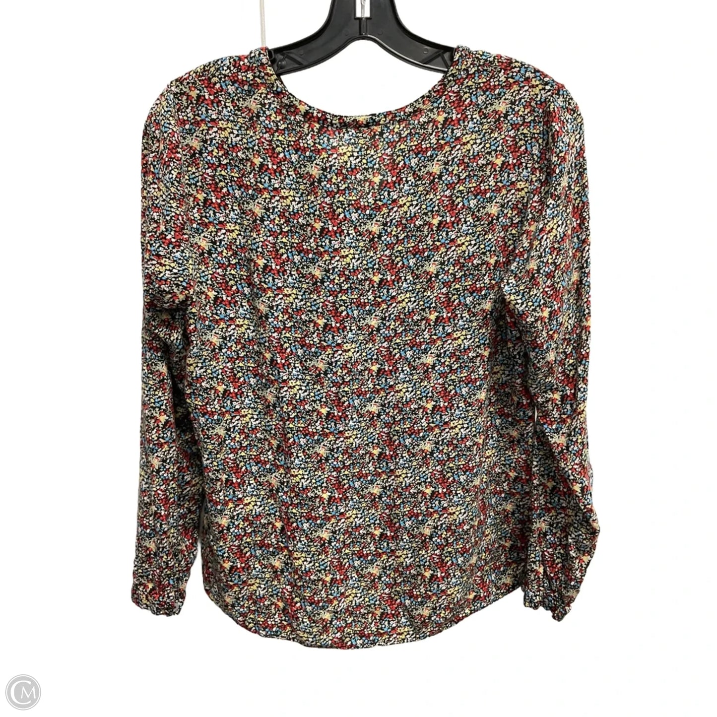 Blouse Long Sleeve By Meadow Rue In Floral Print, Size: S