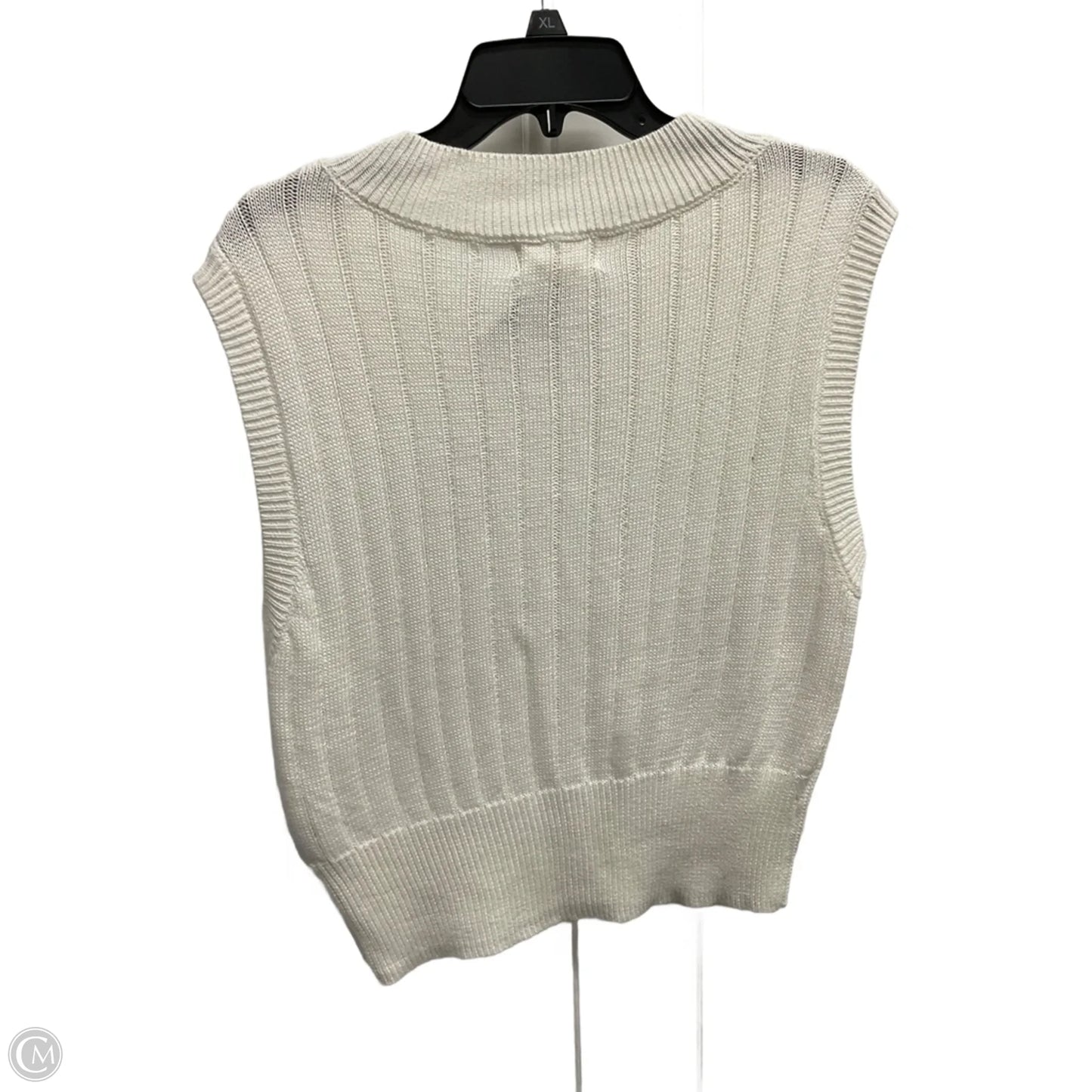 Vest Sweater By Jessica Simpson In White, Size: S