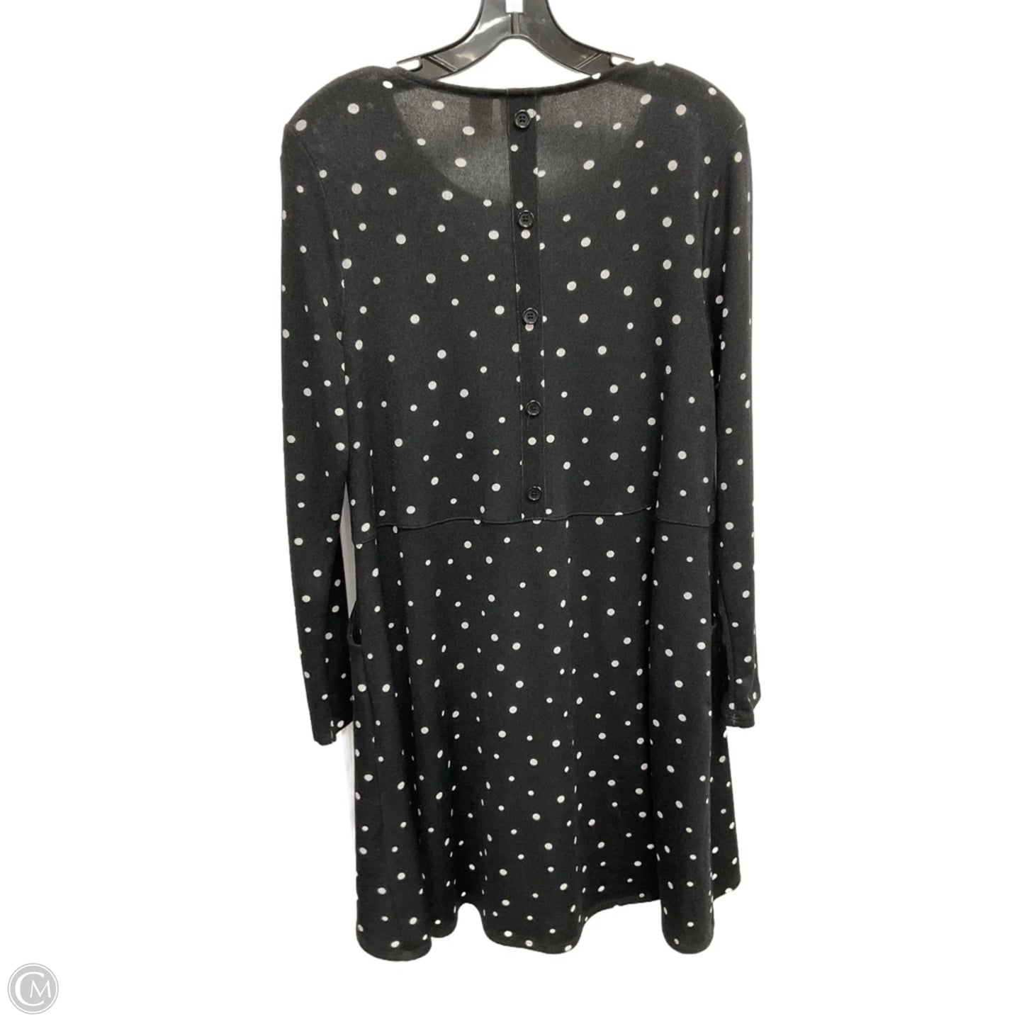 Tunic Long Sleeve By Chicos In Polkadot Pattern, Size: S