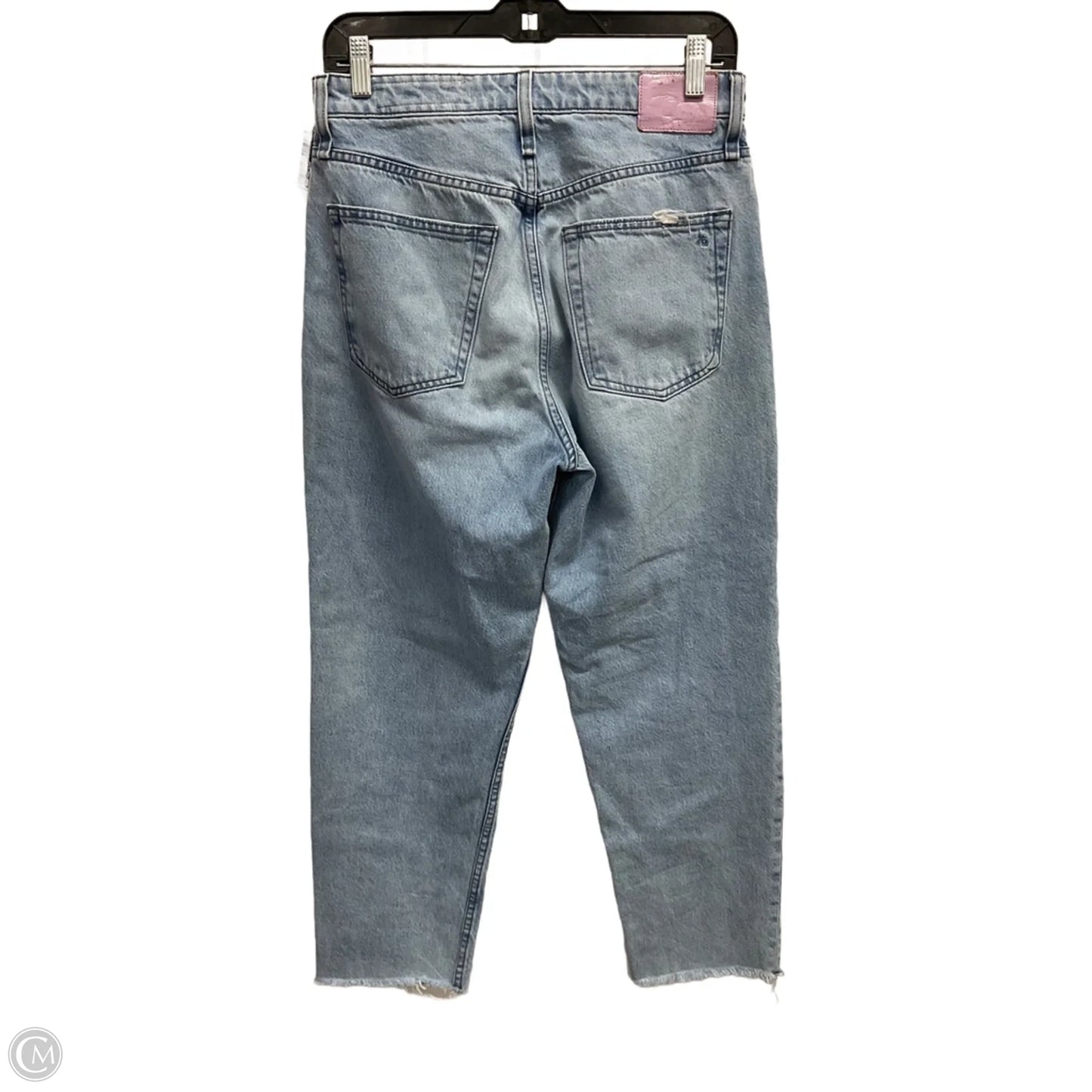 Jeans Straight By Rag And Bone In Blue Denim, Size: 4