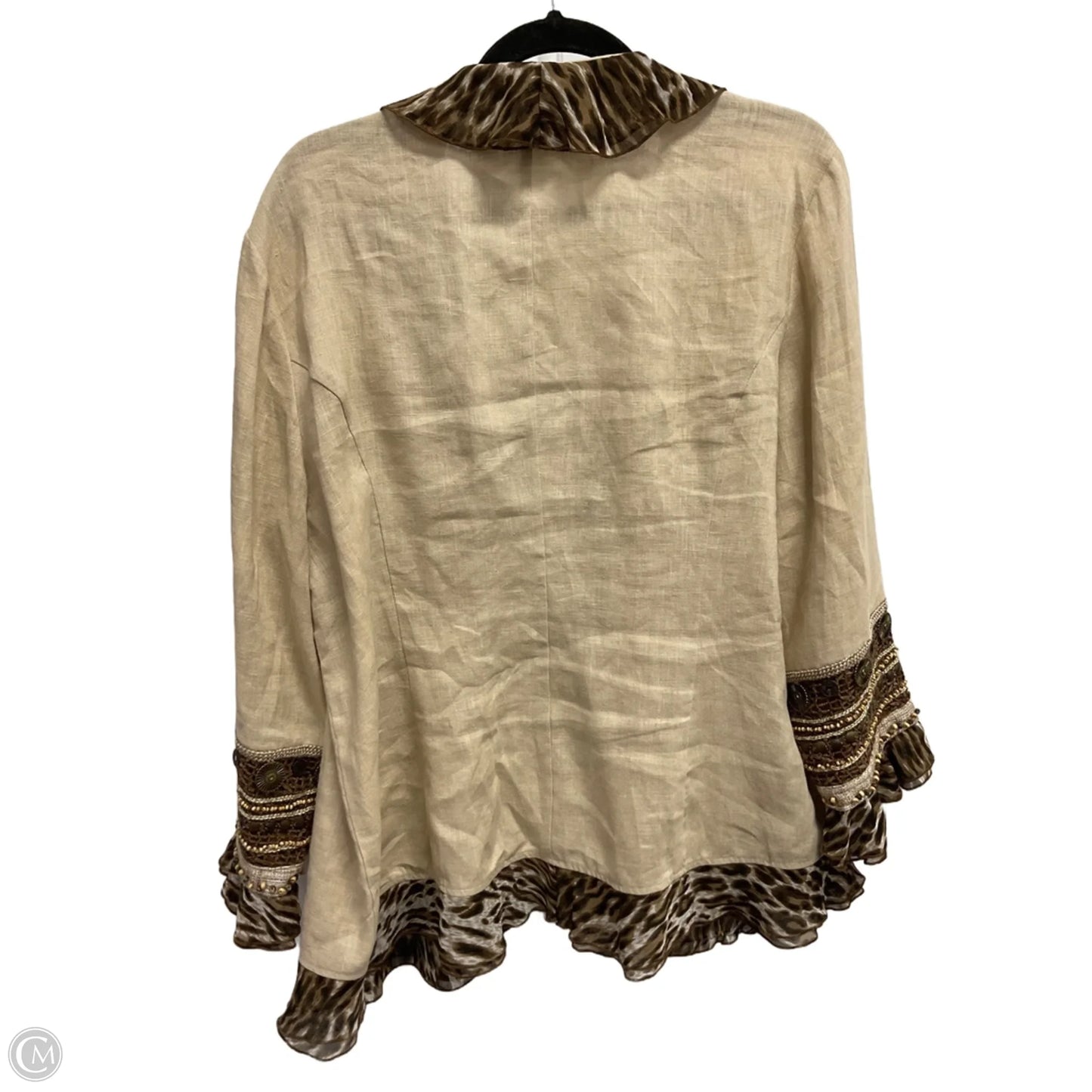 Jacket Other By Chicos In Tan, Size: L