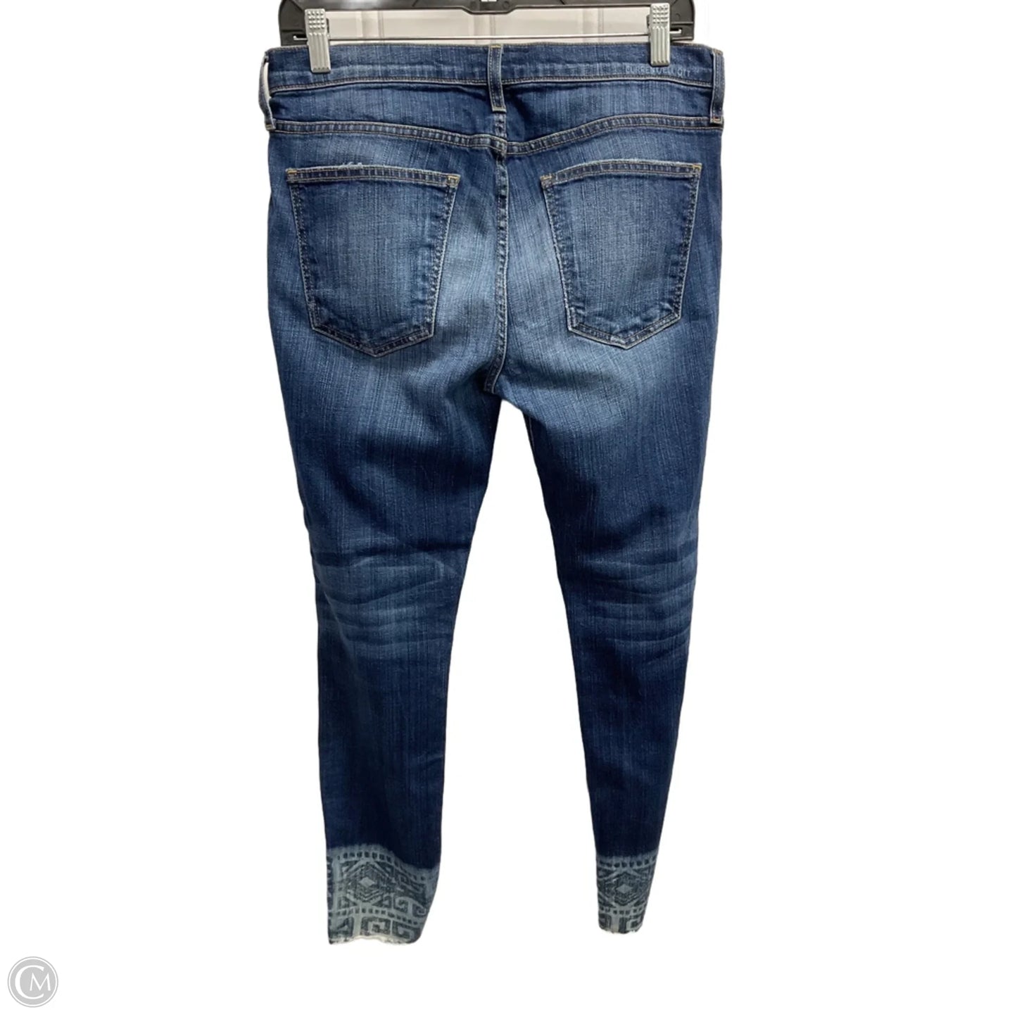Jeans Skinny By Current/elliott In Blue Denim, Size: 10