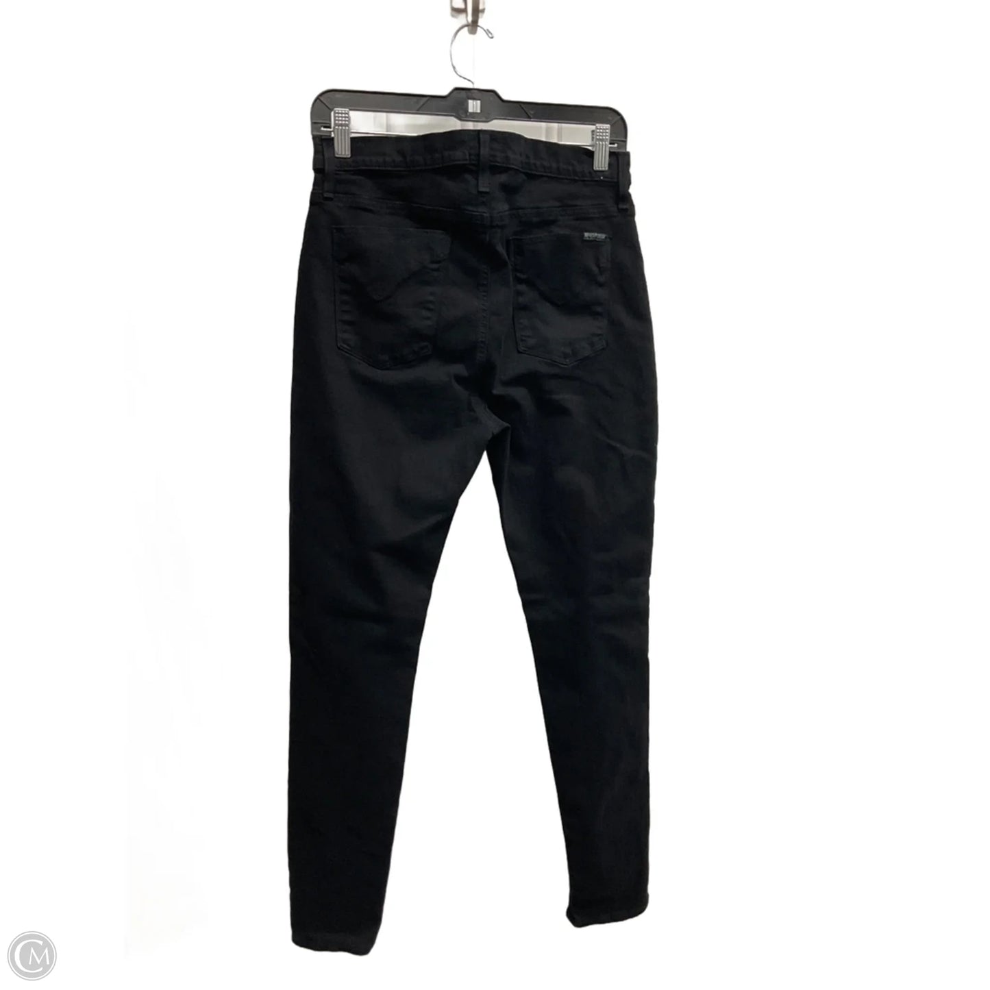 Jeans Skinny By Hudson In Black Denim, Size: 14