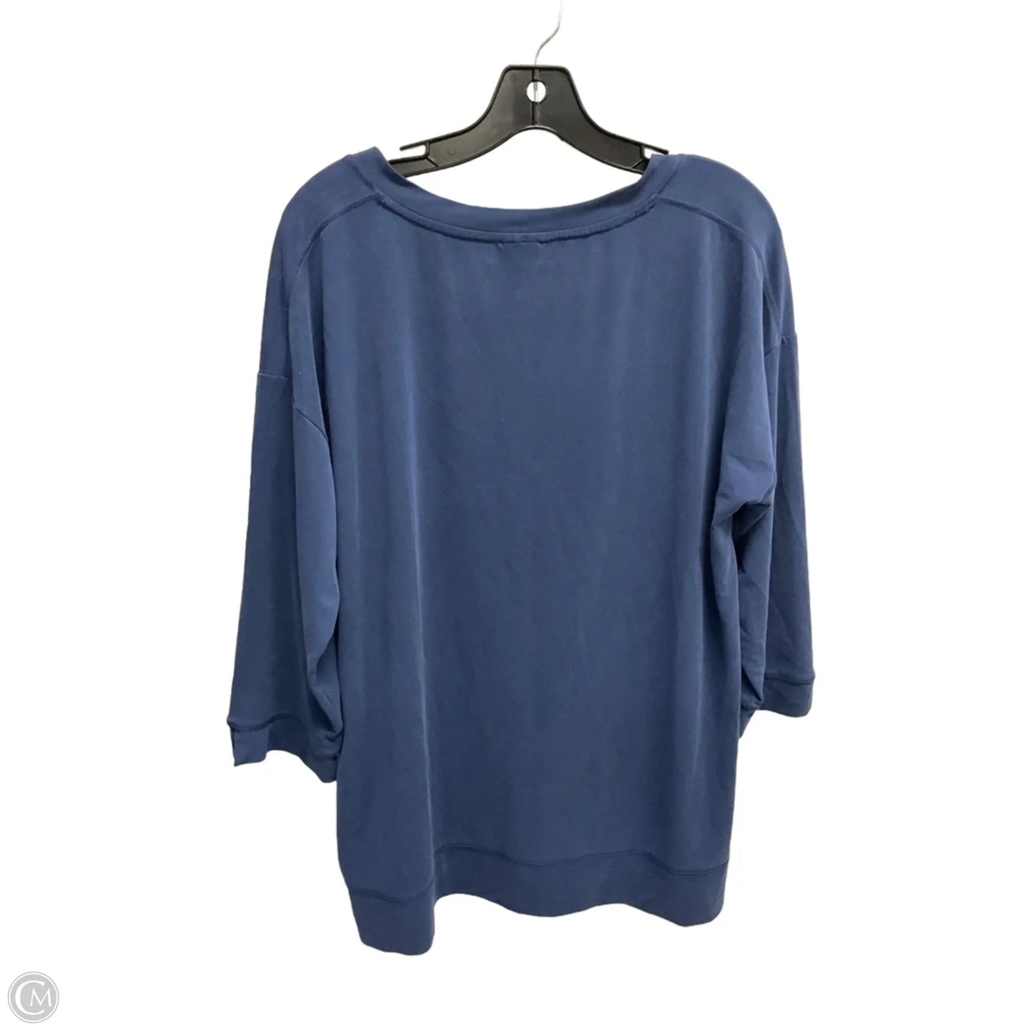 Top 3/4 Sleeve Basic By Chicos In Blue, Size: L