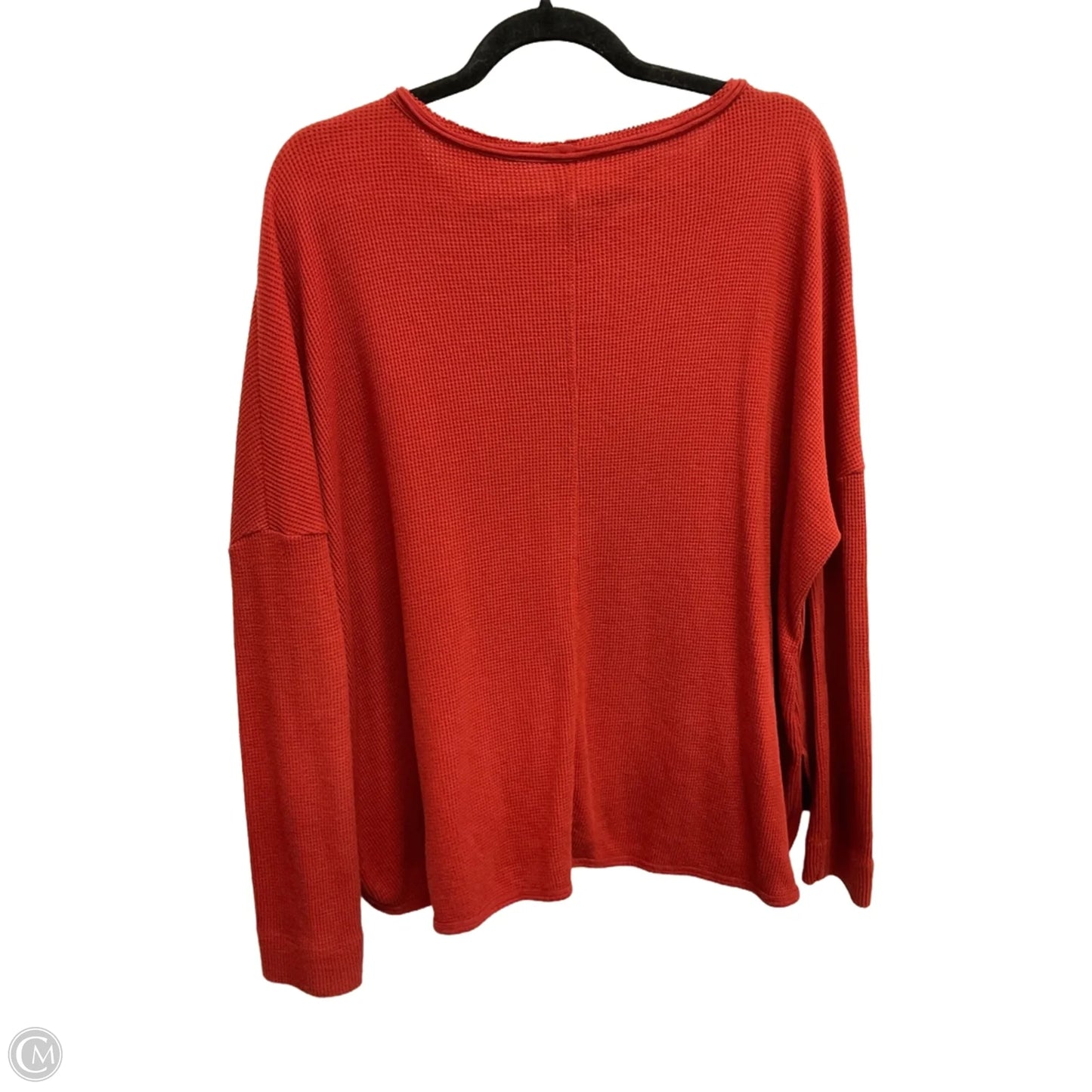 Top Long Sleeve By Anthropologie In Orange, Size: Xs
