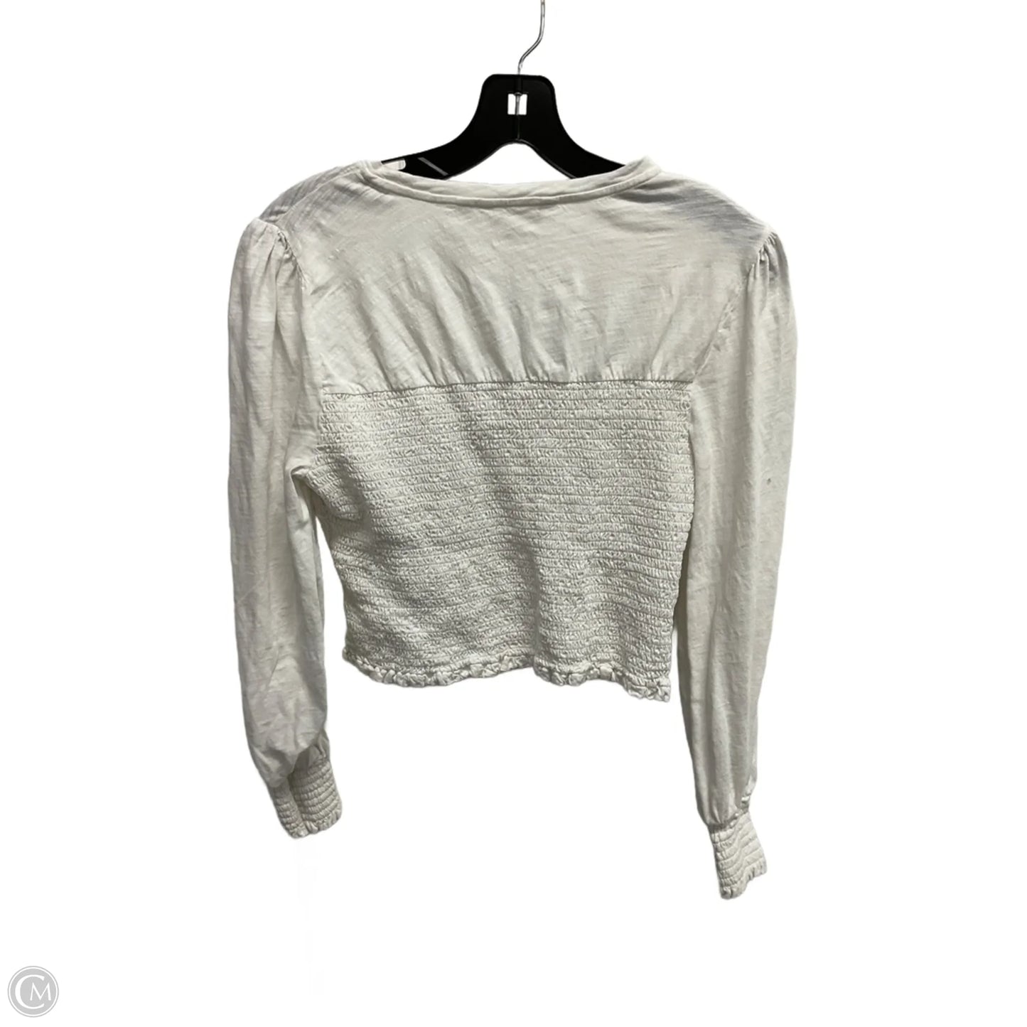 Top Long Sleeve By Boden In White, Size: M