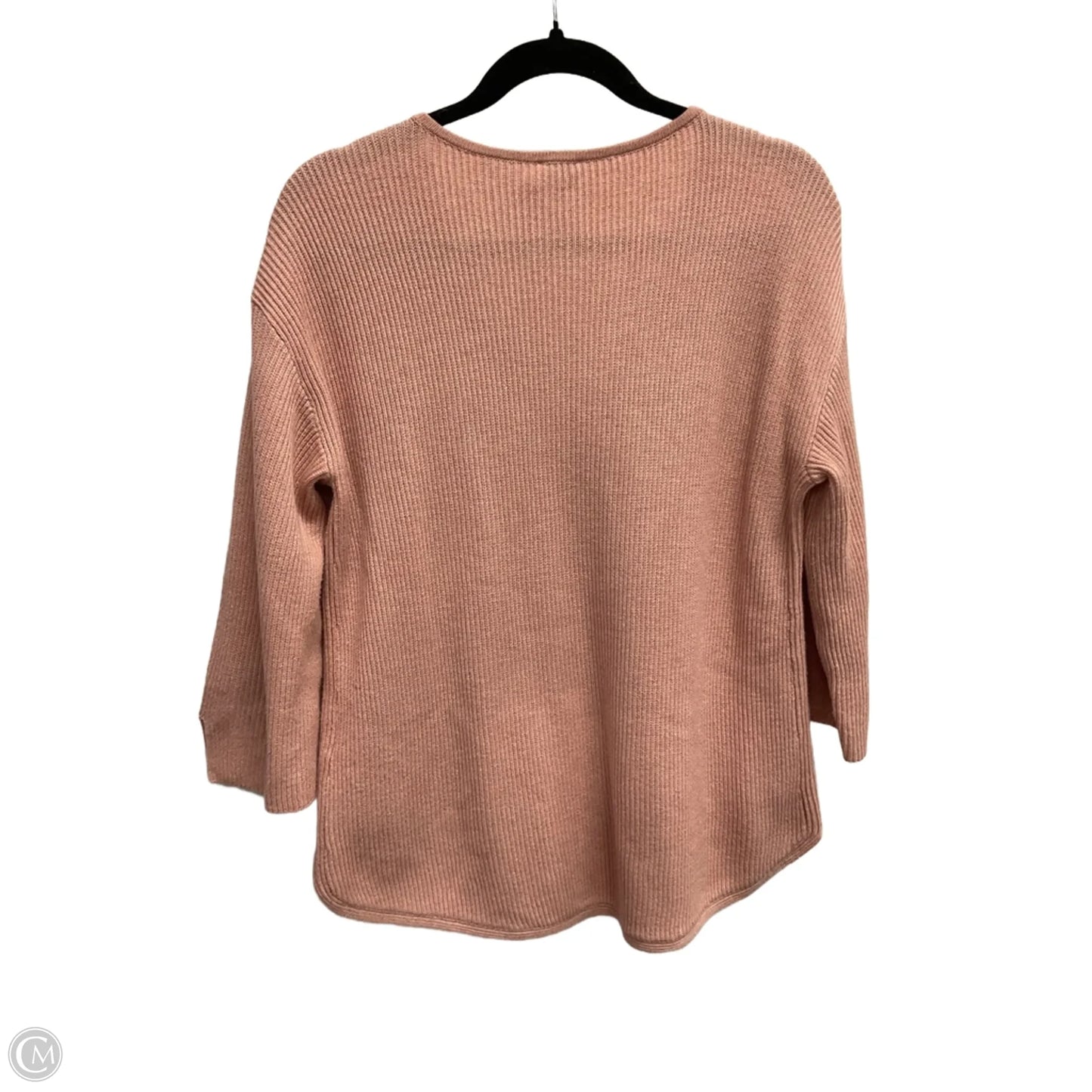 Top 3/4 Sleeve By Chicos In Peach, Size: M