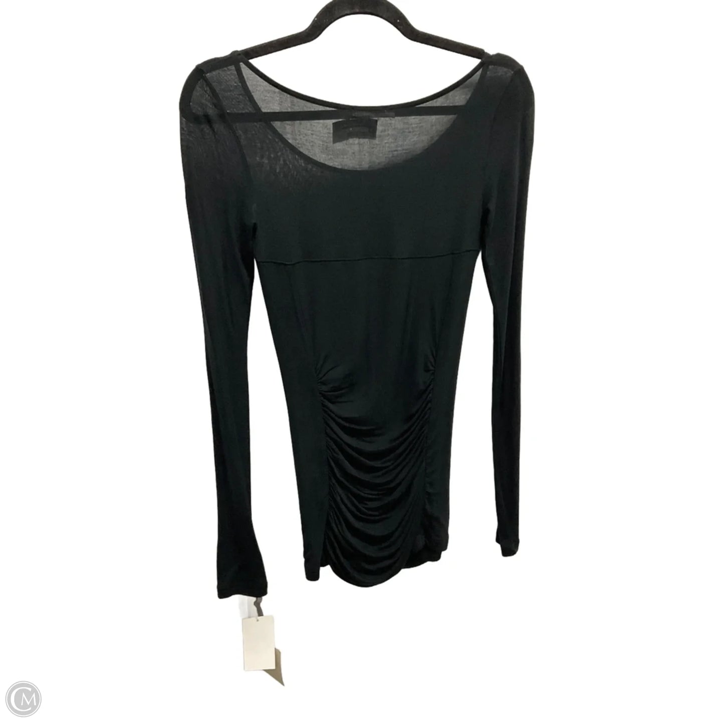 Top Long Sleeve By Hinge In Black, Size: Xs