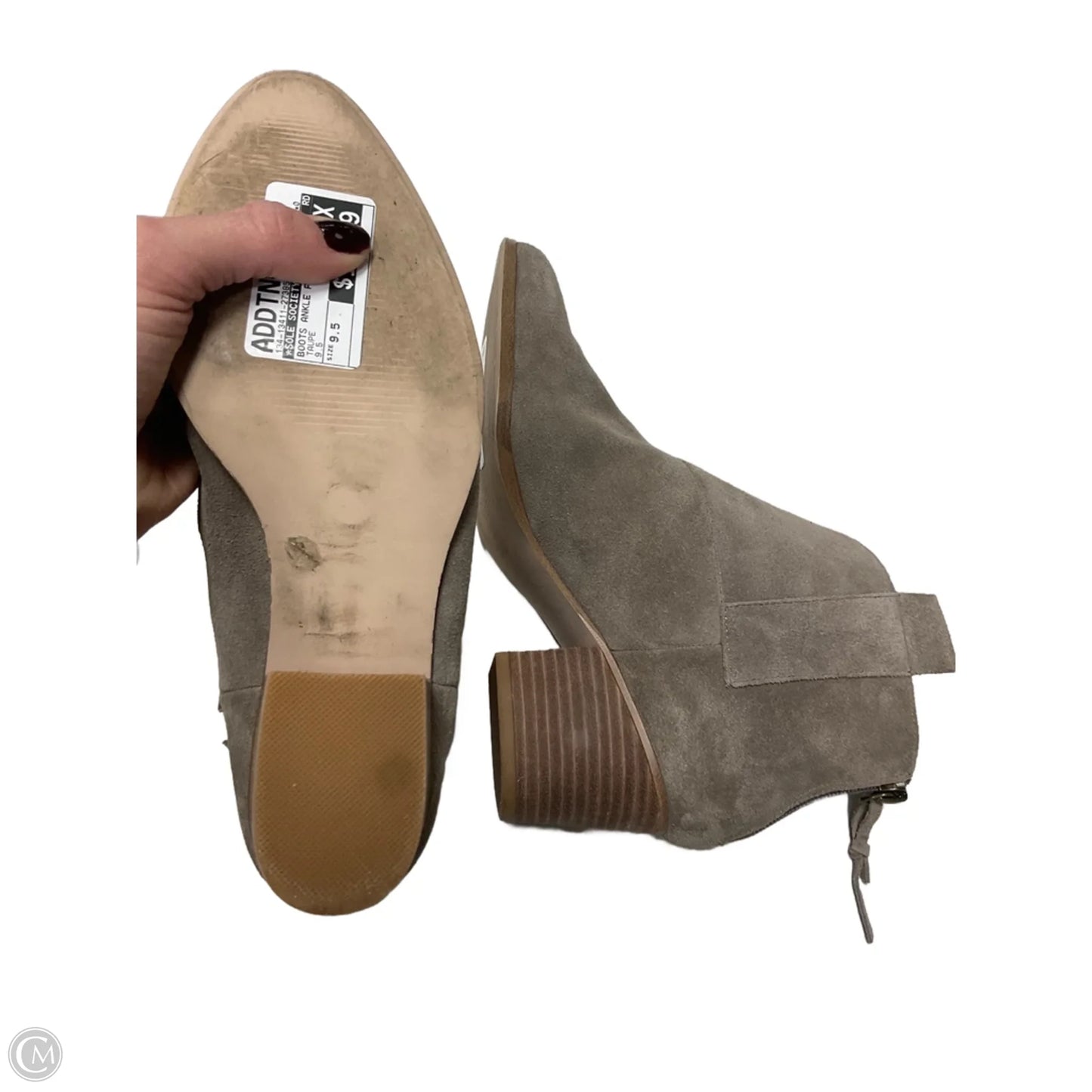 Boots Ankle Flats By Sole Society In Taupe, Size: 9.5