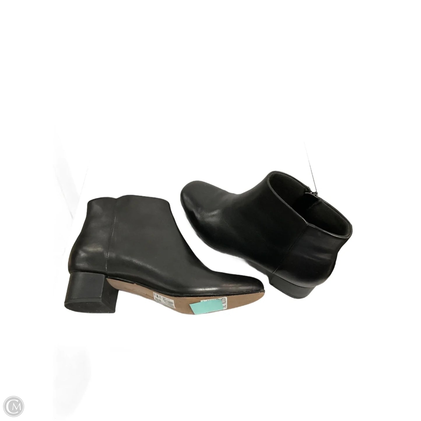 Boots Ankle Heels By Clarks In Black, Size: 8