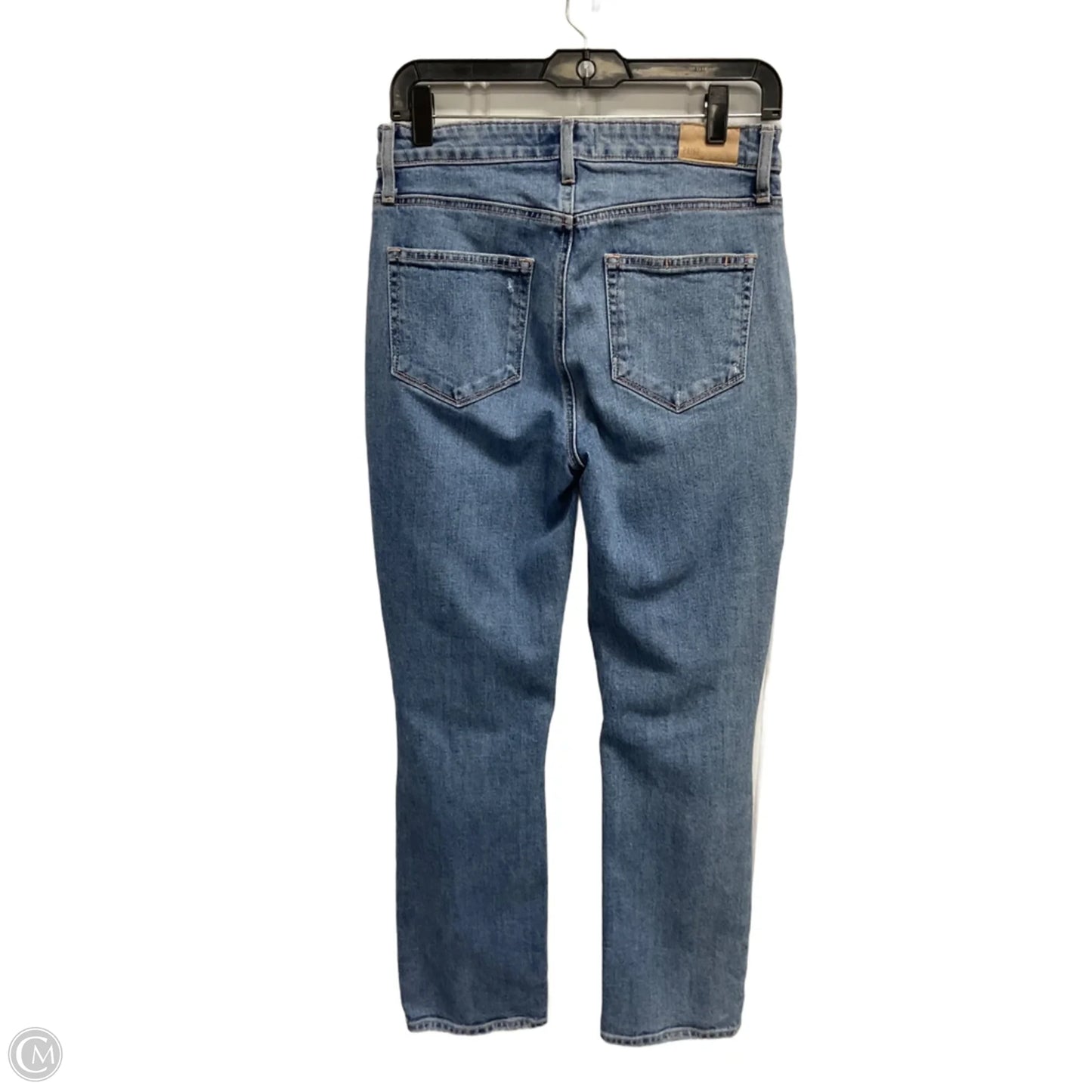 Jeans Straight By Paige In Blue Denim, Size: 4