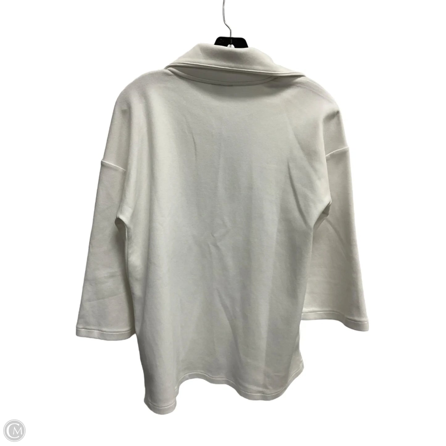 Sweatshirt Collar By Talbots In White, Size: S