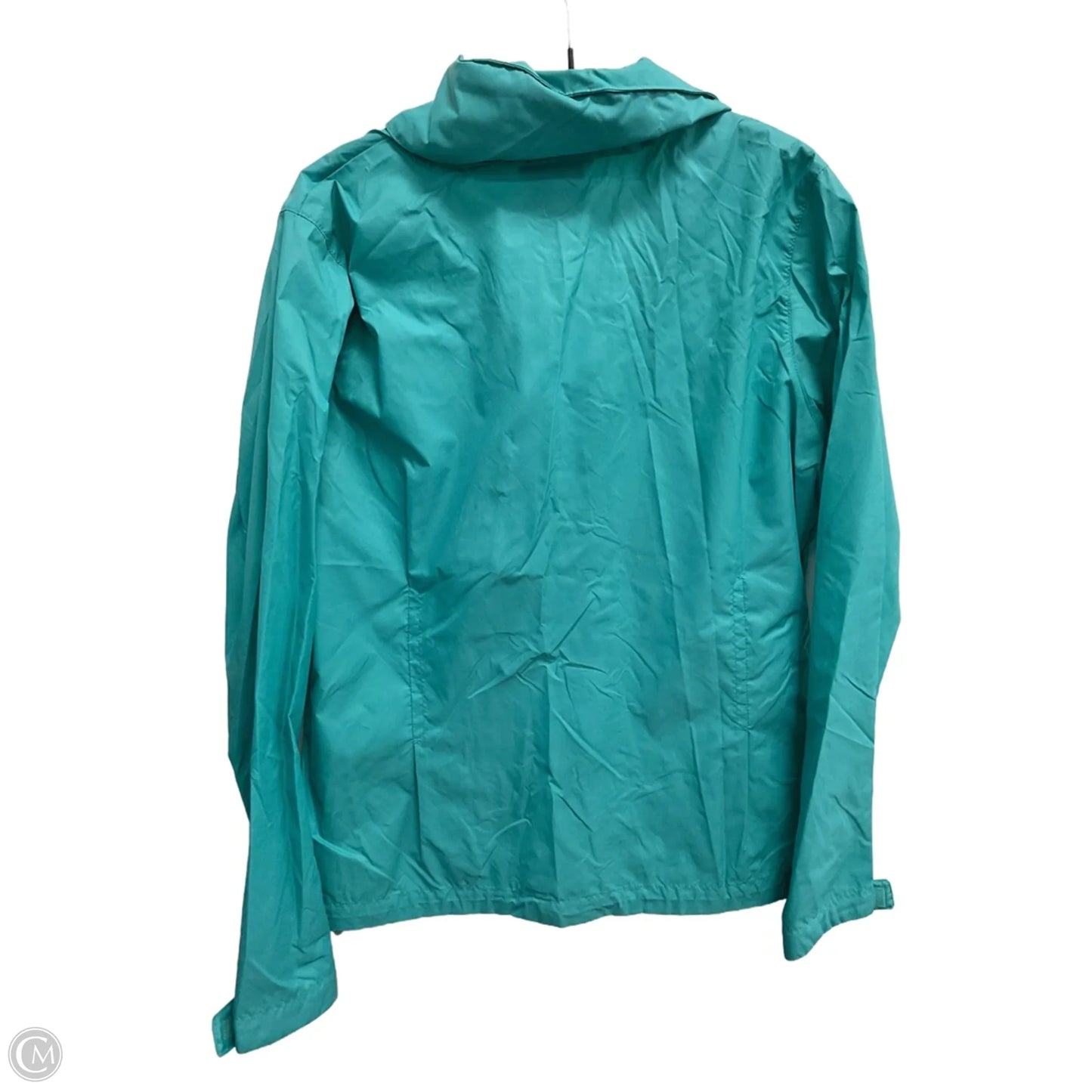 Jacket Windbreaker By Columbia In Teal, Size: L
