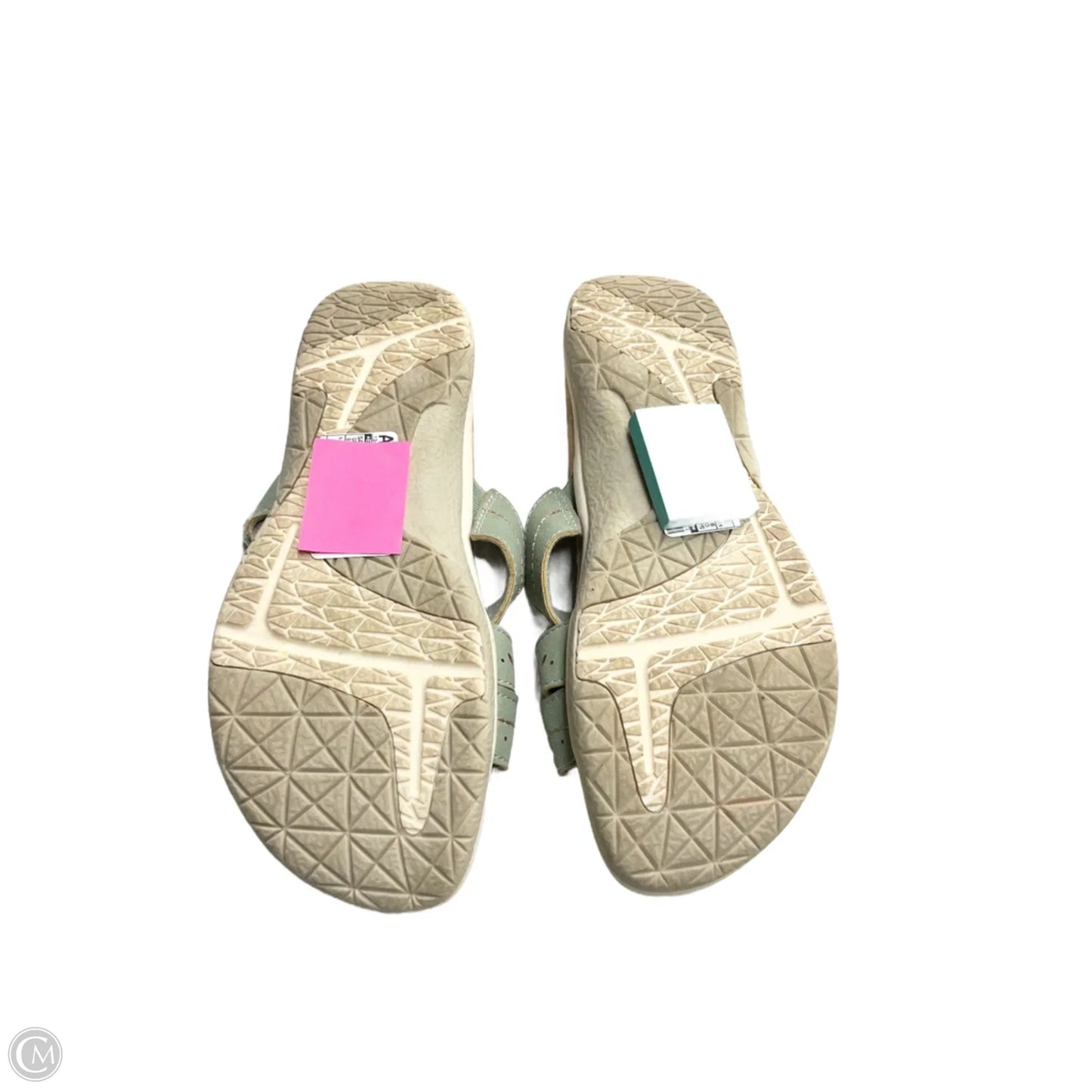 Sandals Flats By Earth In Green, Size: 9.5