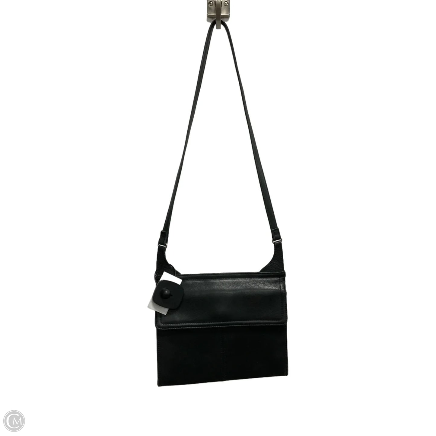 Handbag Leather By Fossil, Size: Medium