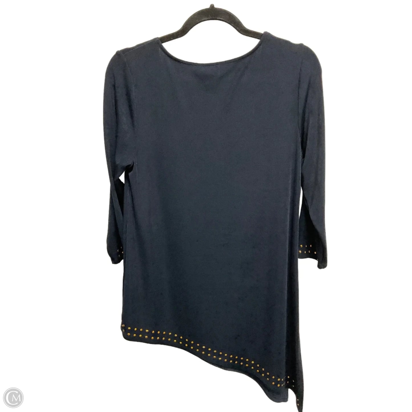Top Long Sleeve By Chicos In Navy, Size: S