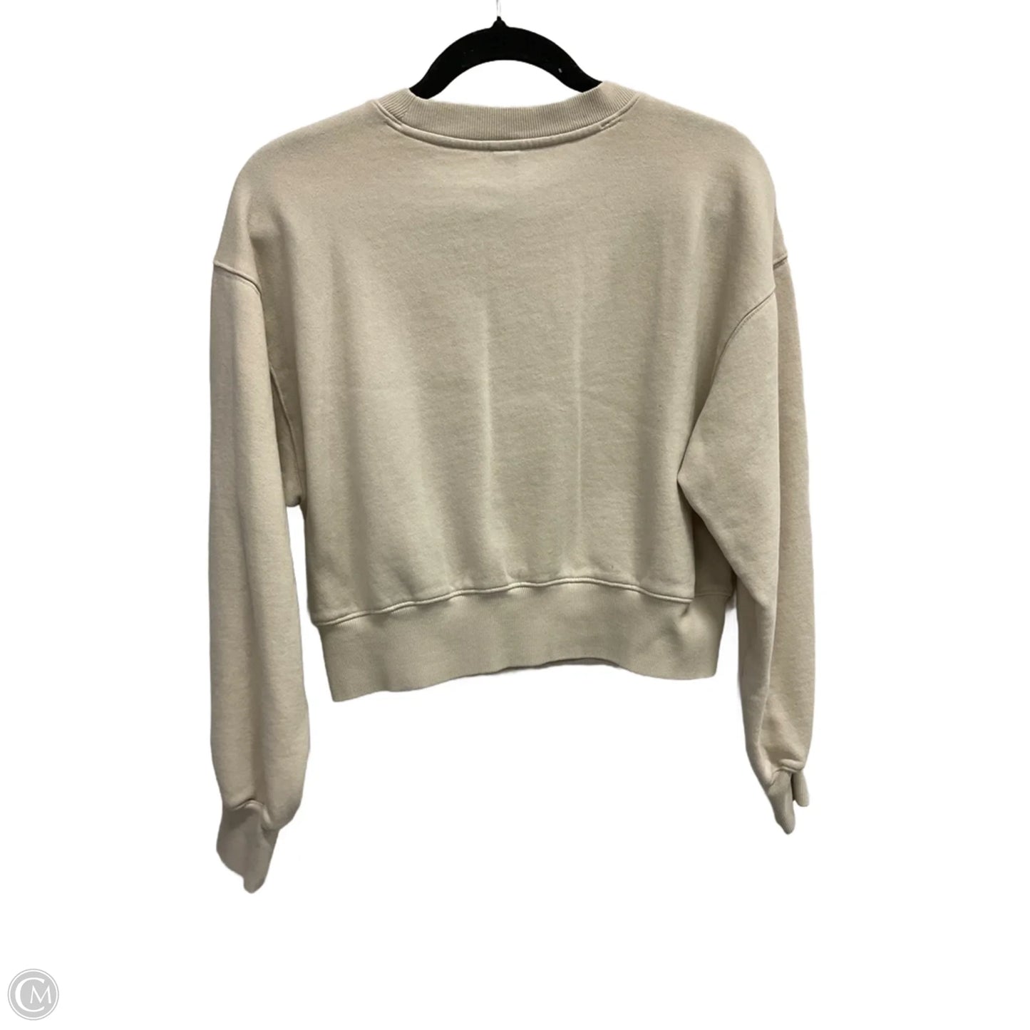Sweatshirt Crewneck By Old Navy In Tan, Size: Xs