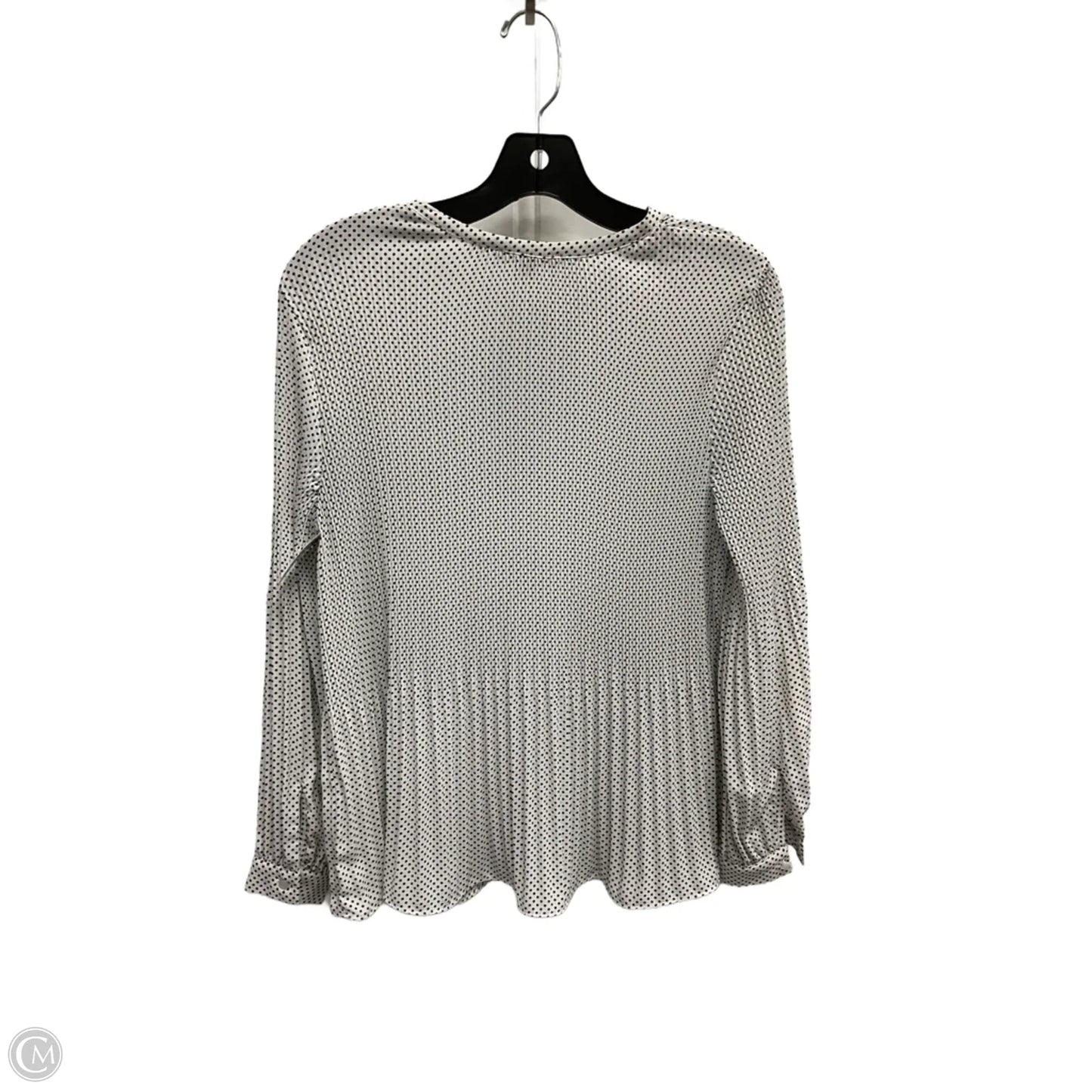 Blouse 3/4 Sleeve By Adrianna Papell In Polkadot Pattern, Size: S