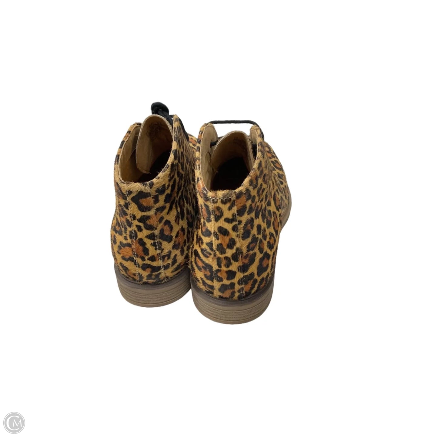 Boots Ankle Flats By Hush Puppies In Leopard Print, Size: 7.5