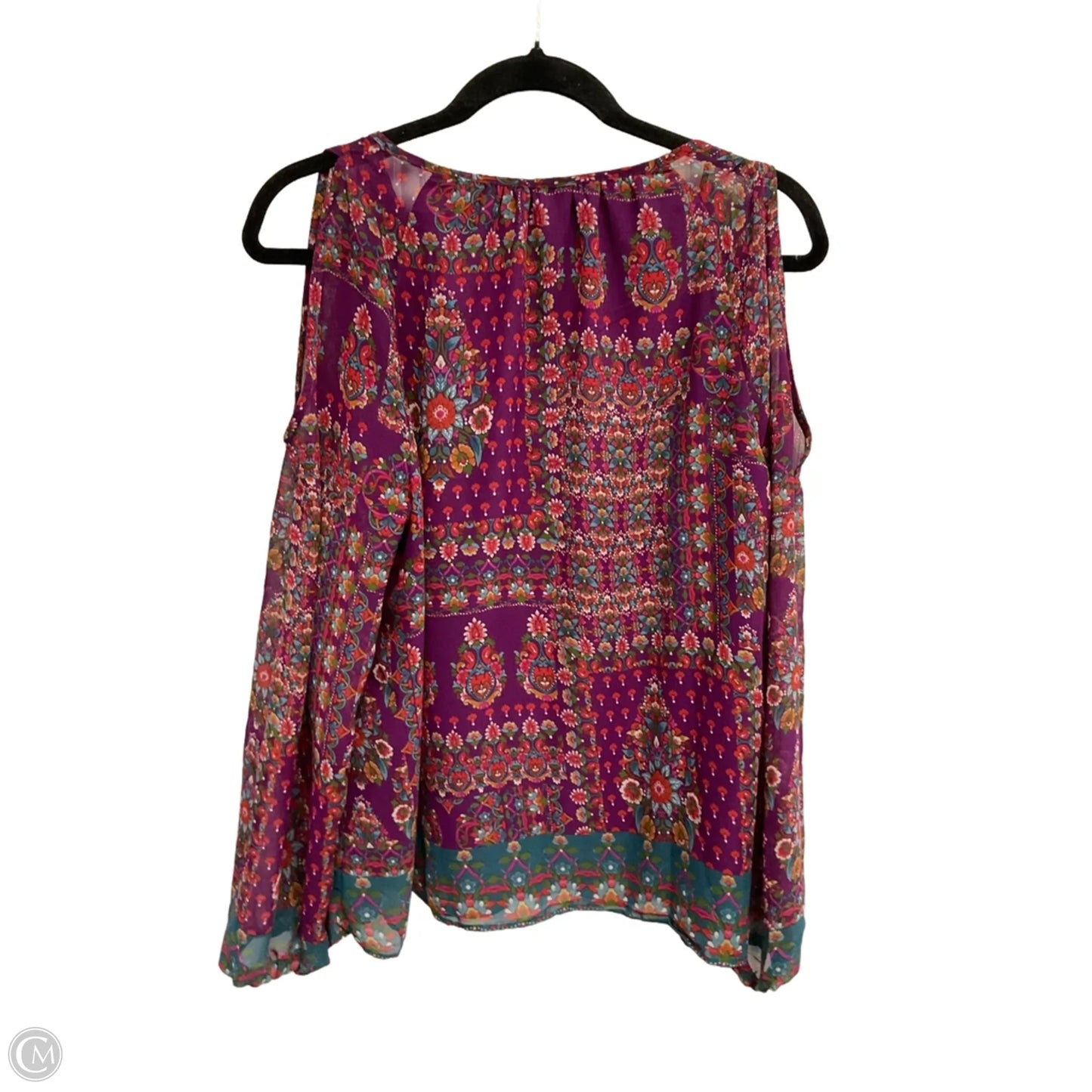 Blouse Long Sleeve By 1.state In Purple, Size: L