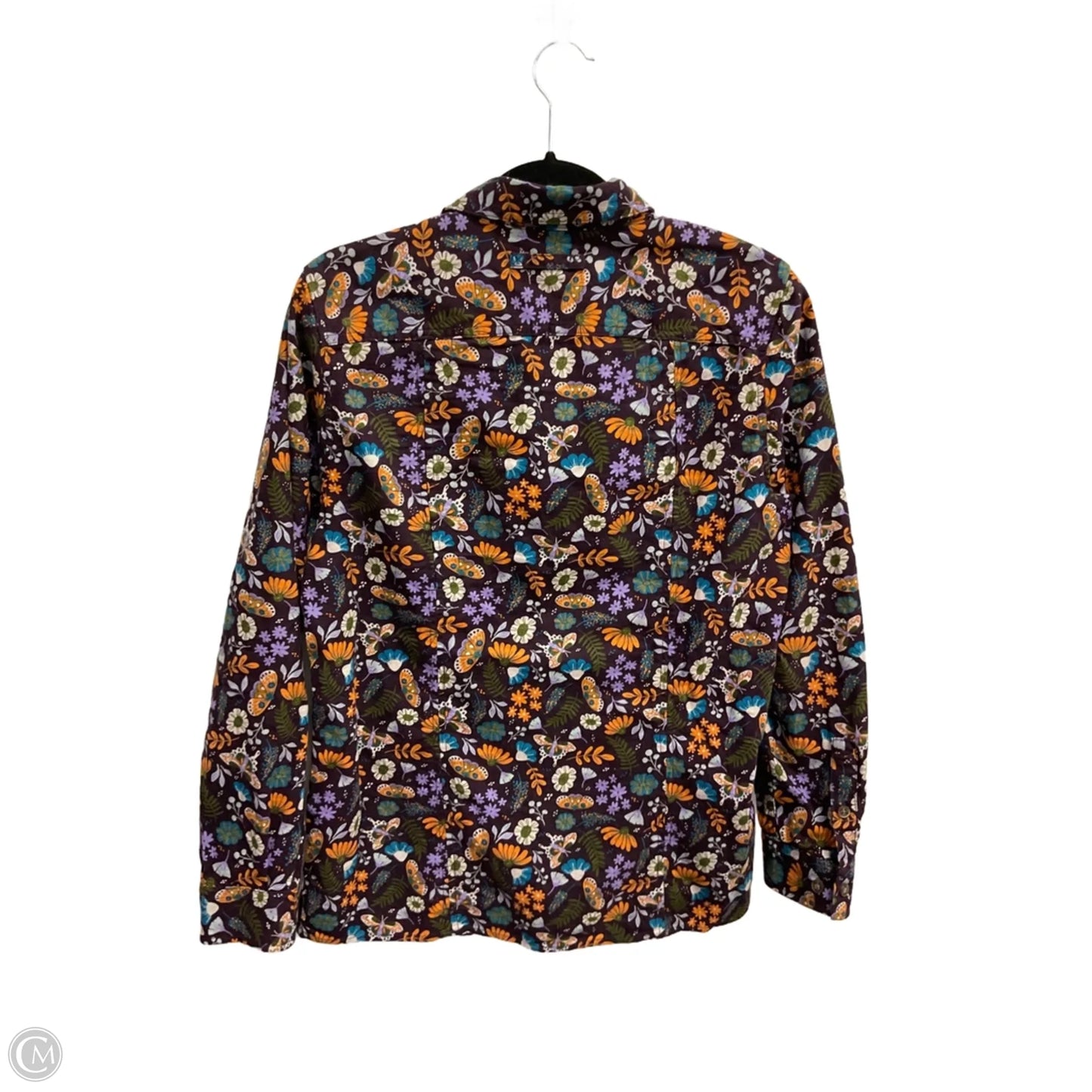 Blouse Long Sleeve By Duluth Trading In Floral Print, Size: S