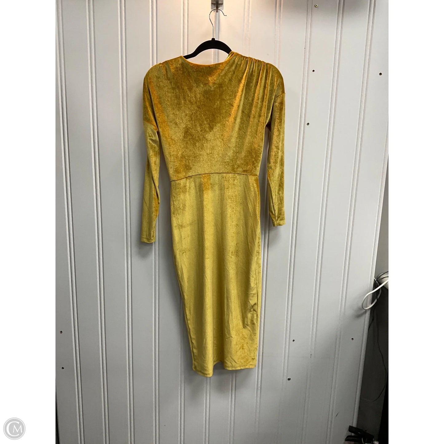 Dress Party Midi By Asos In Gold, Size: S