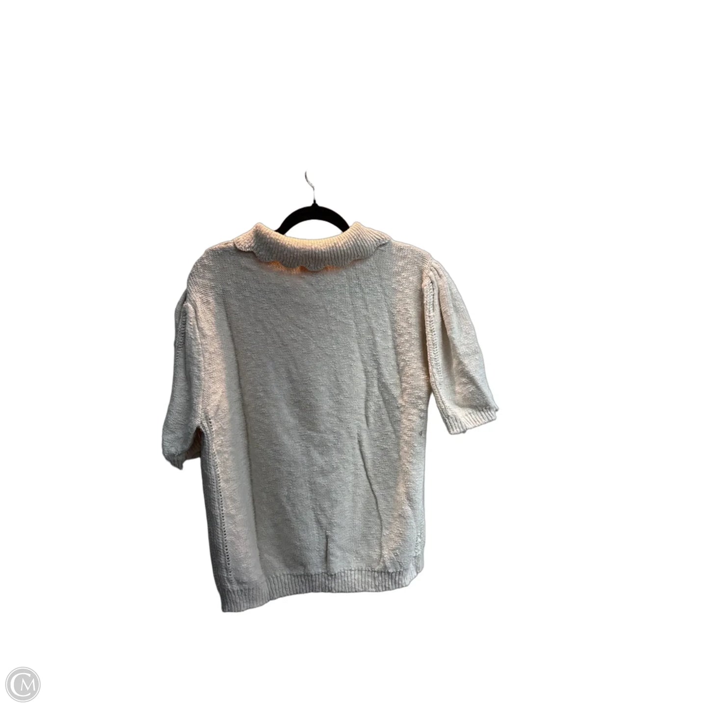 Sweater Short Sleeve By Universal Thread In Cream, Size: Xxl