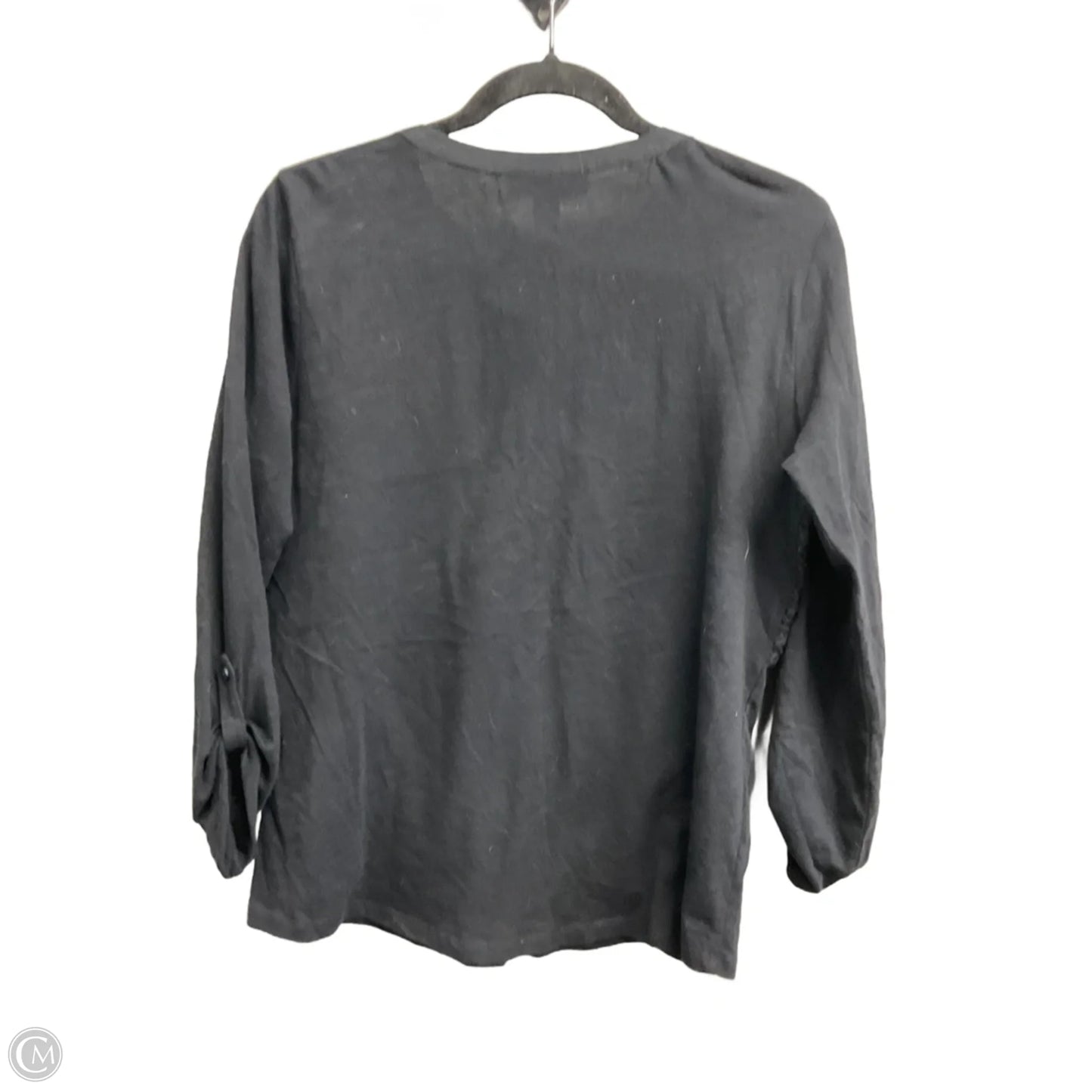 Top 3/4 Sleeve By Style And Company In Black, Size: Mp