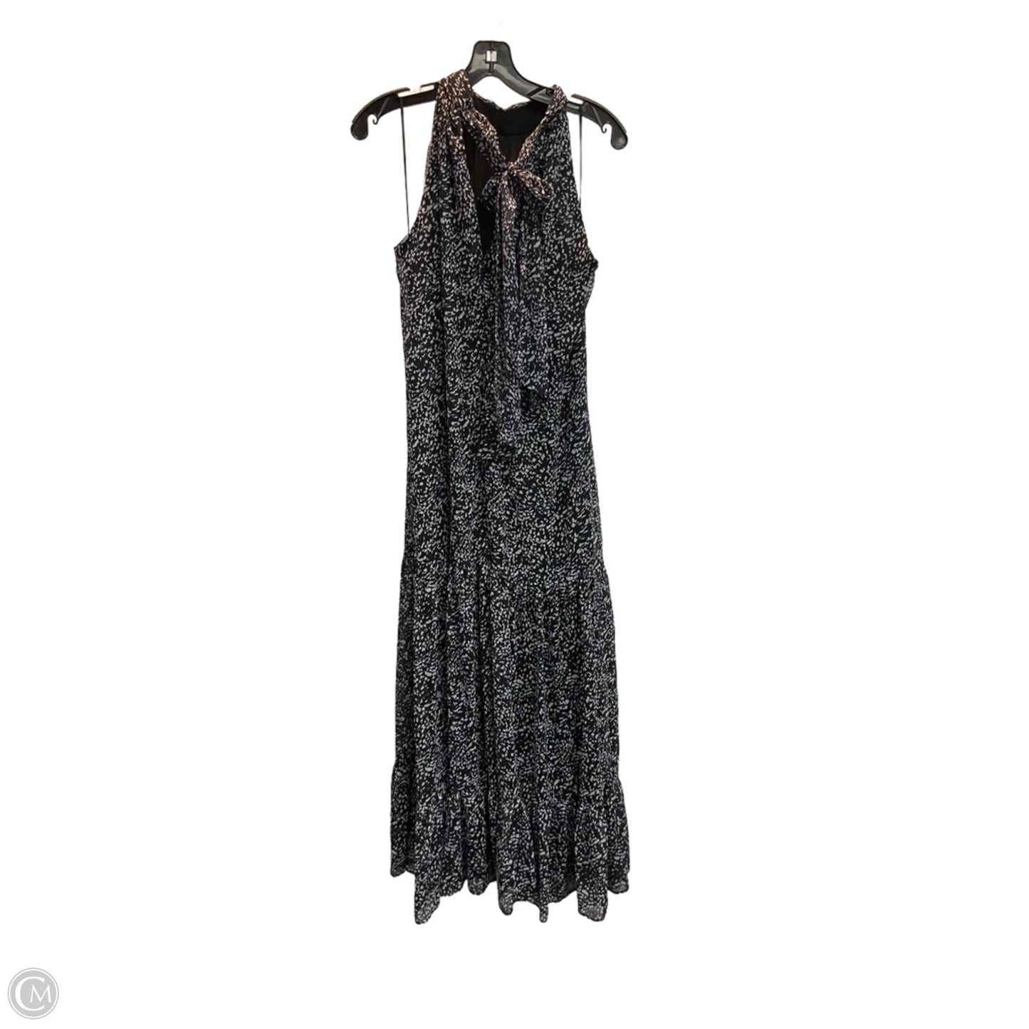 Dress Party Long By Express In Black & Blue, Size: S