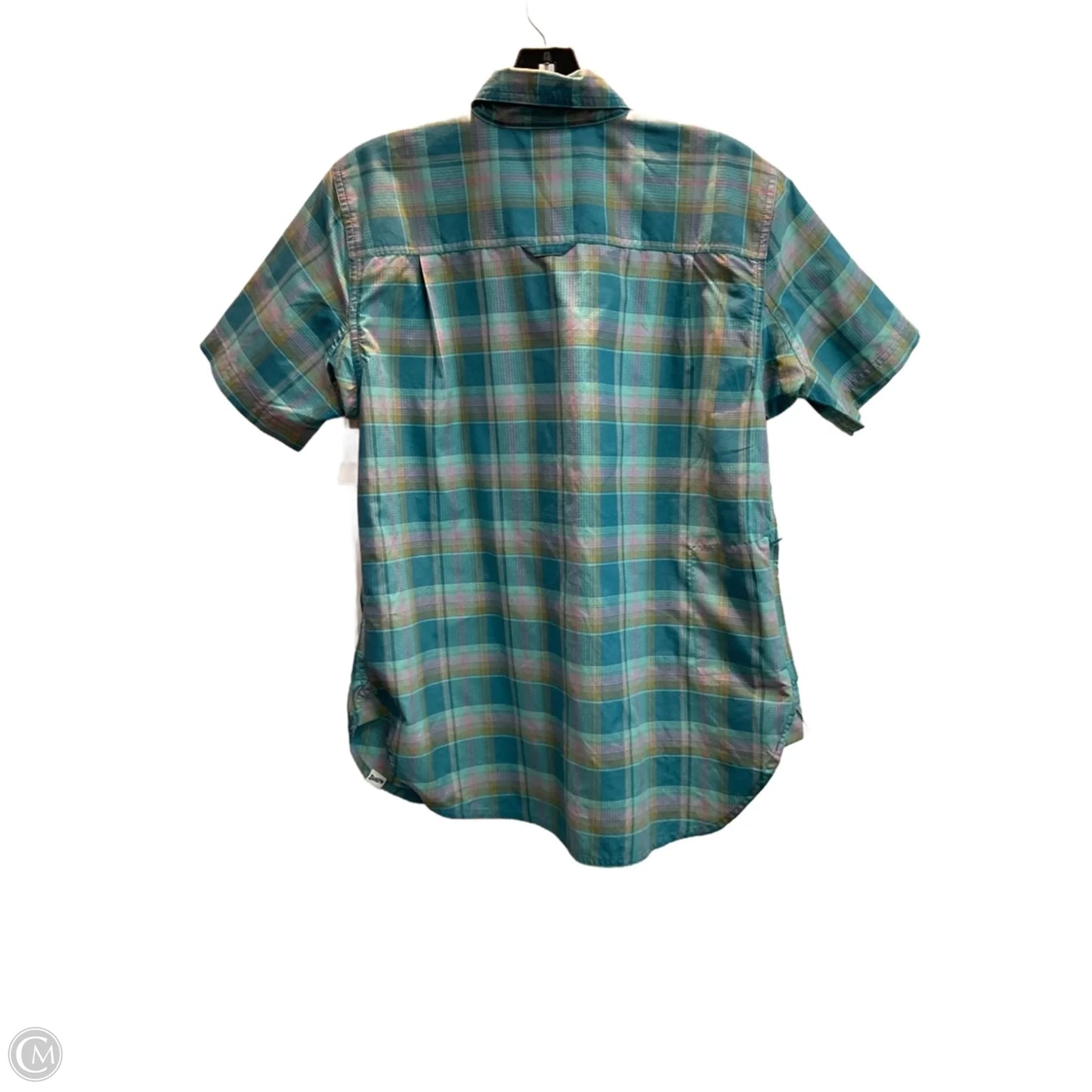 Blouse Sleeveless By Duluth Trading In Plaid Pattern, Size: S