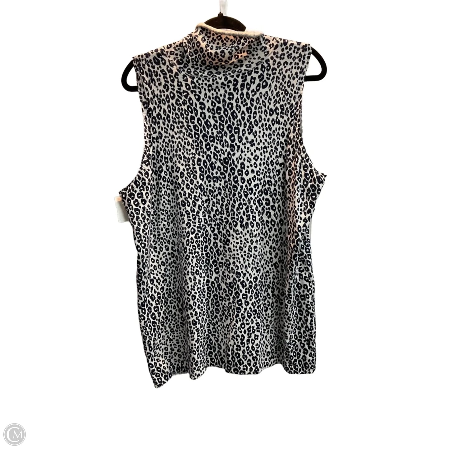 Top Sleeveless By Chicos In Animal Print, Size: Xl