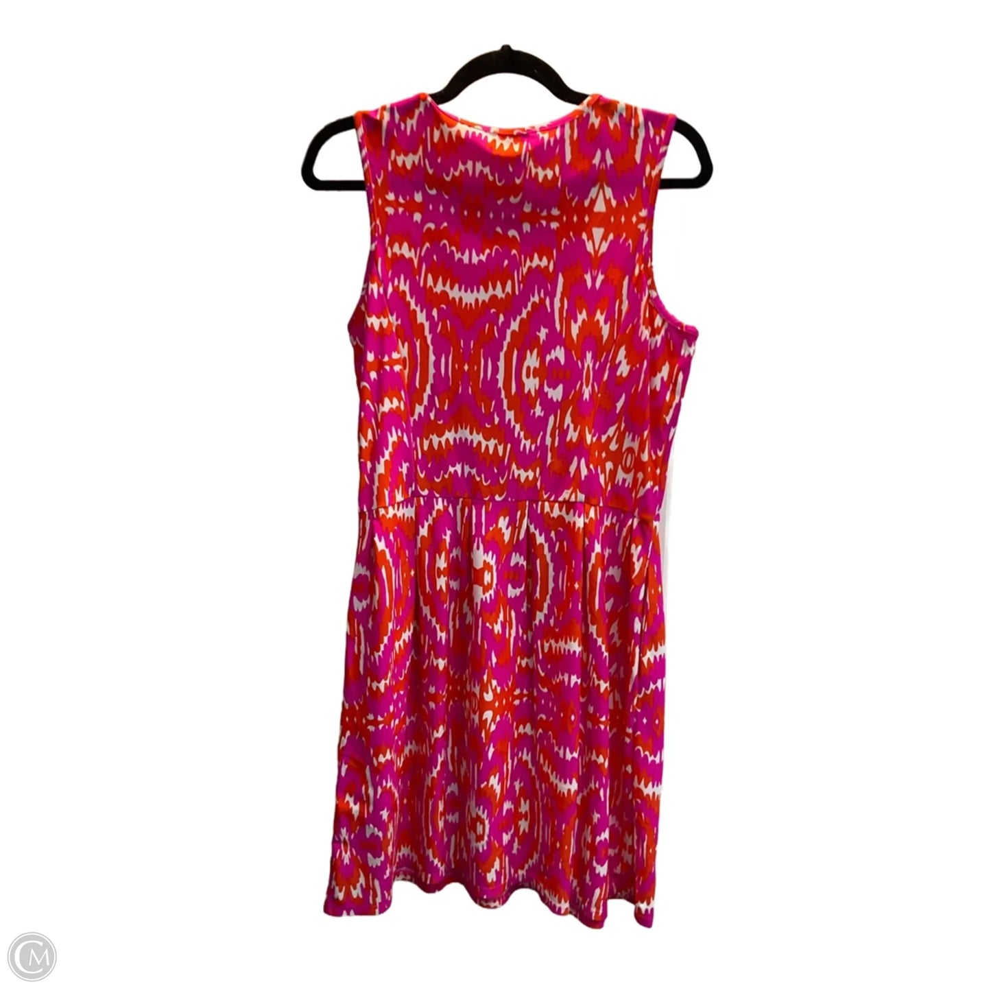 Dress Casual Midi By Jude Connally In Orange & Pink, Size: M