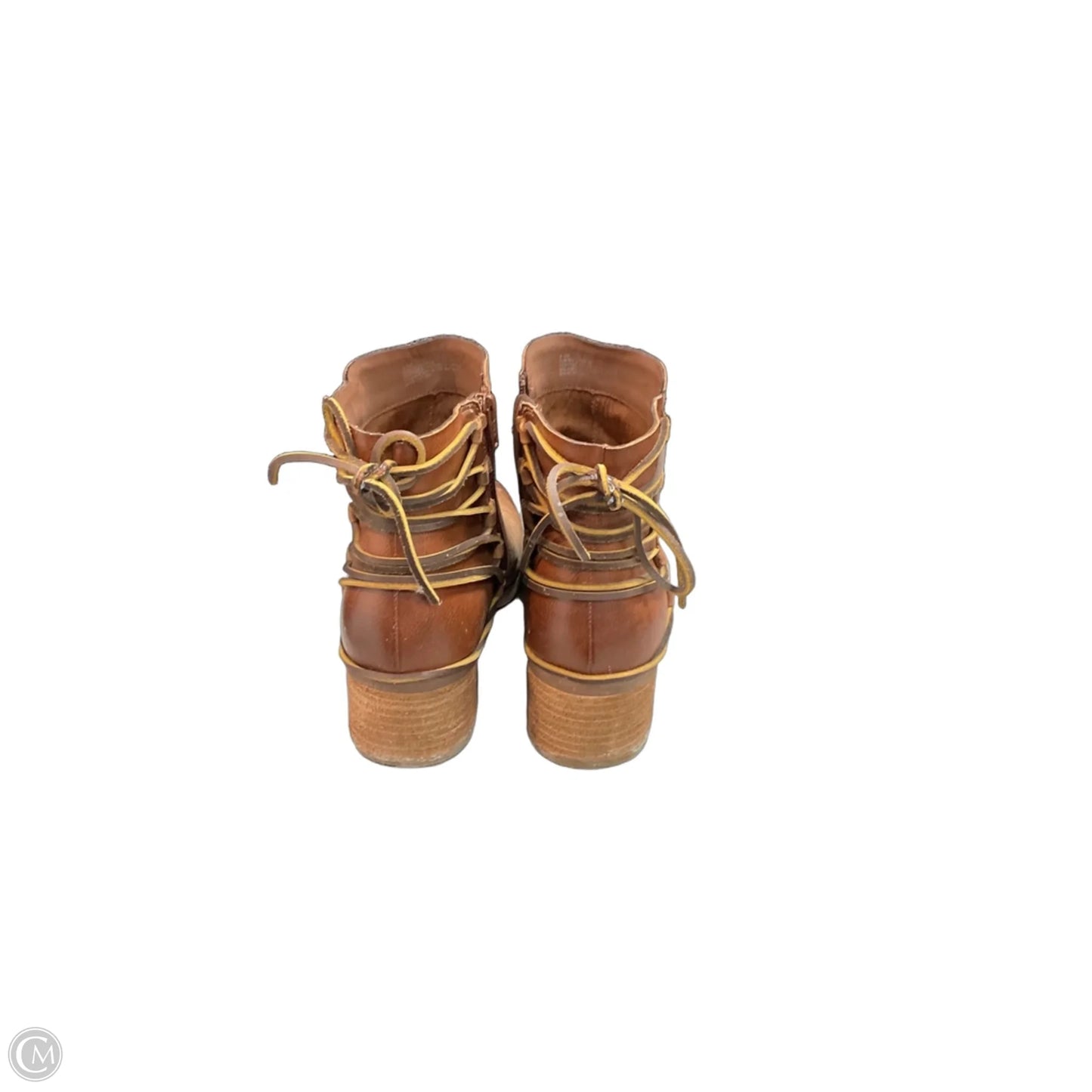 Boots Ankle Flats By Korks In Brown, Size: 8.5