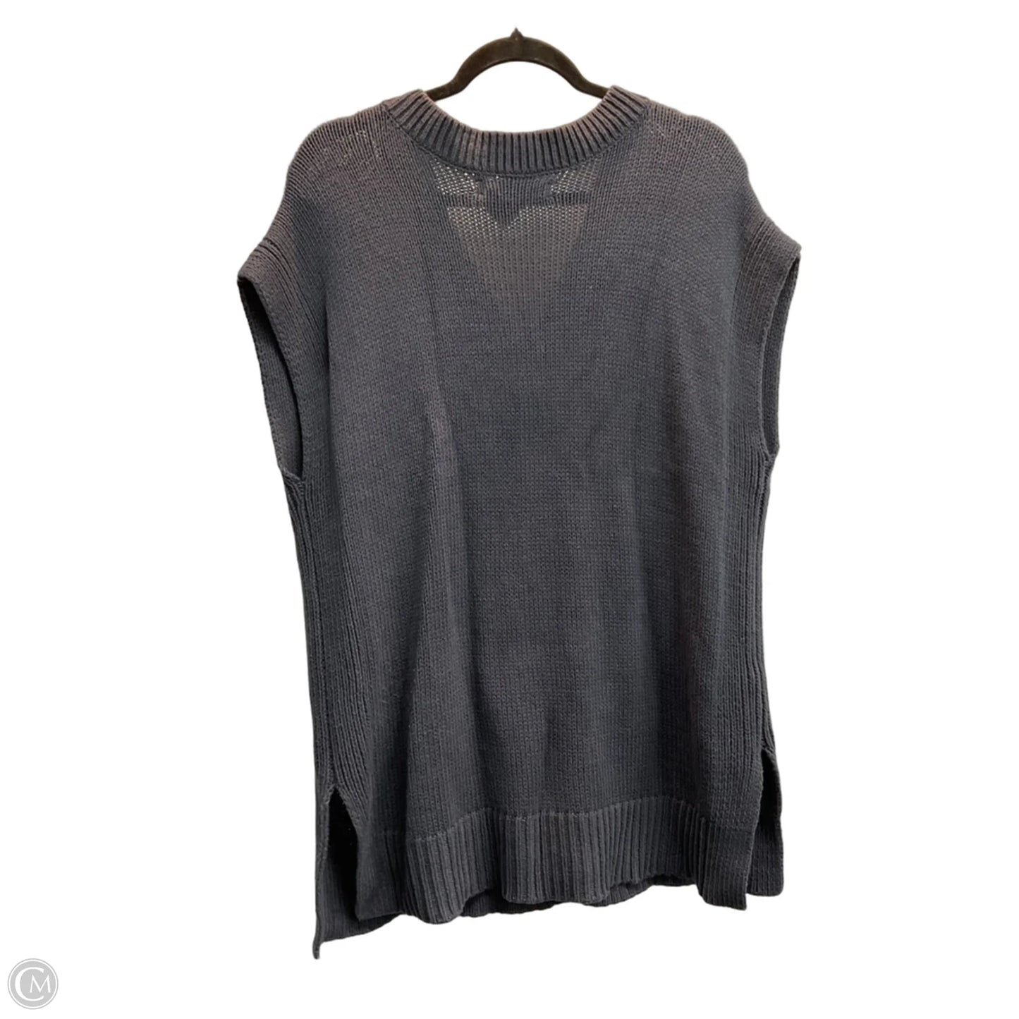 Vest Sweater By Loft In Grey, Size: L