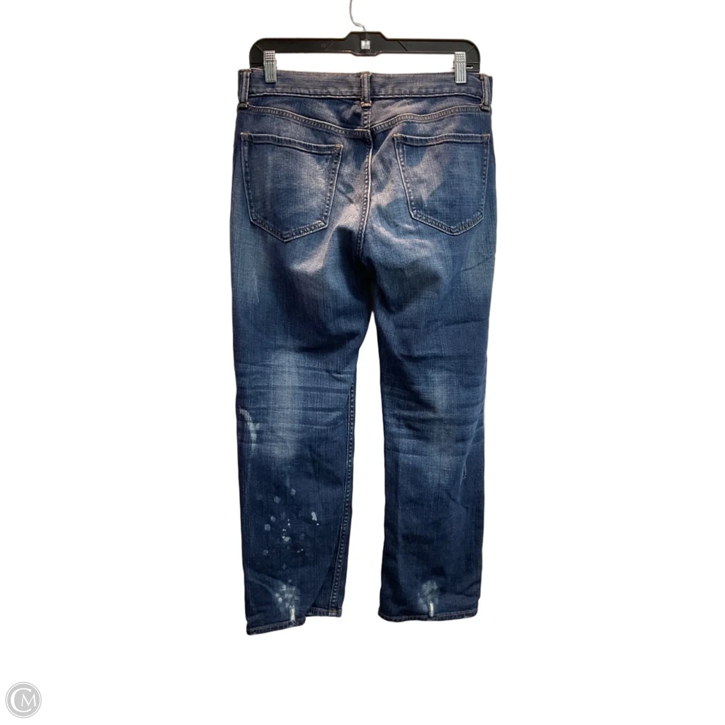 Jeans Straight By Banana Republic In Blue Denim, Size: 6
