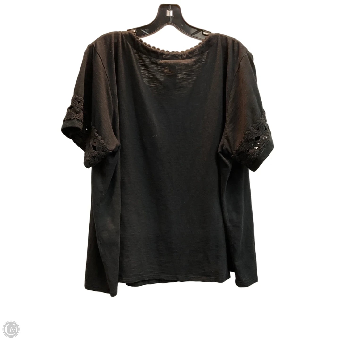Top Short Sleeve By J. Jill In Black, Size: Xl