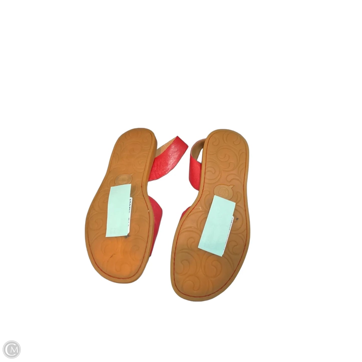 Sandals Flats By Born In Red, Size: 8