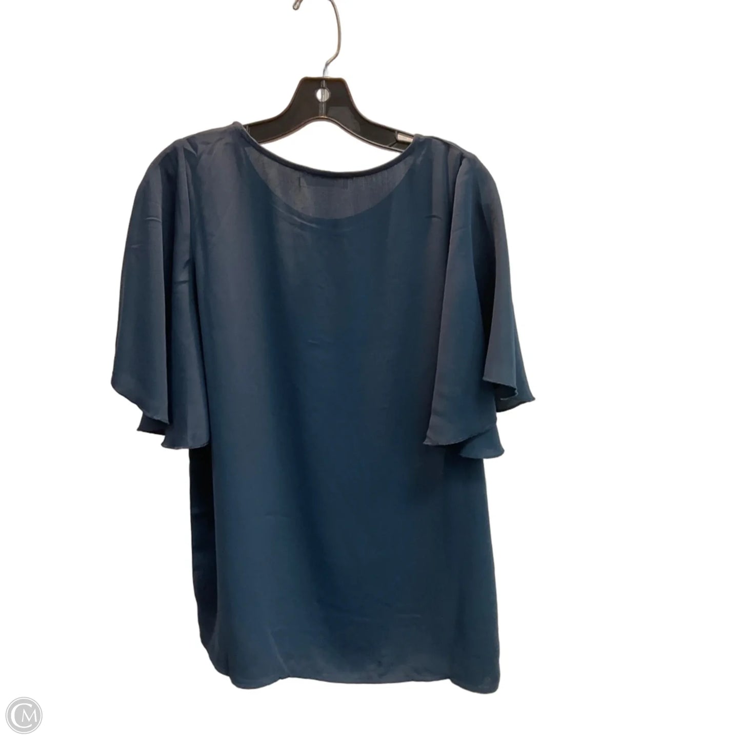 Top Short Sleeve By Zenana In Navy, Size: S