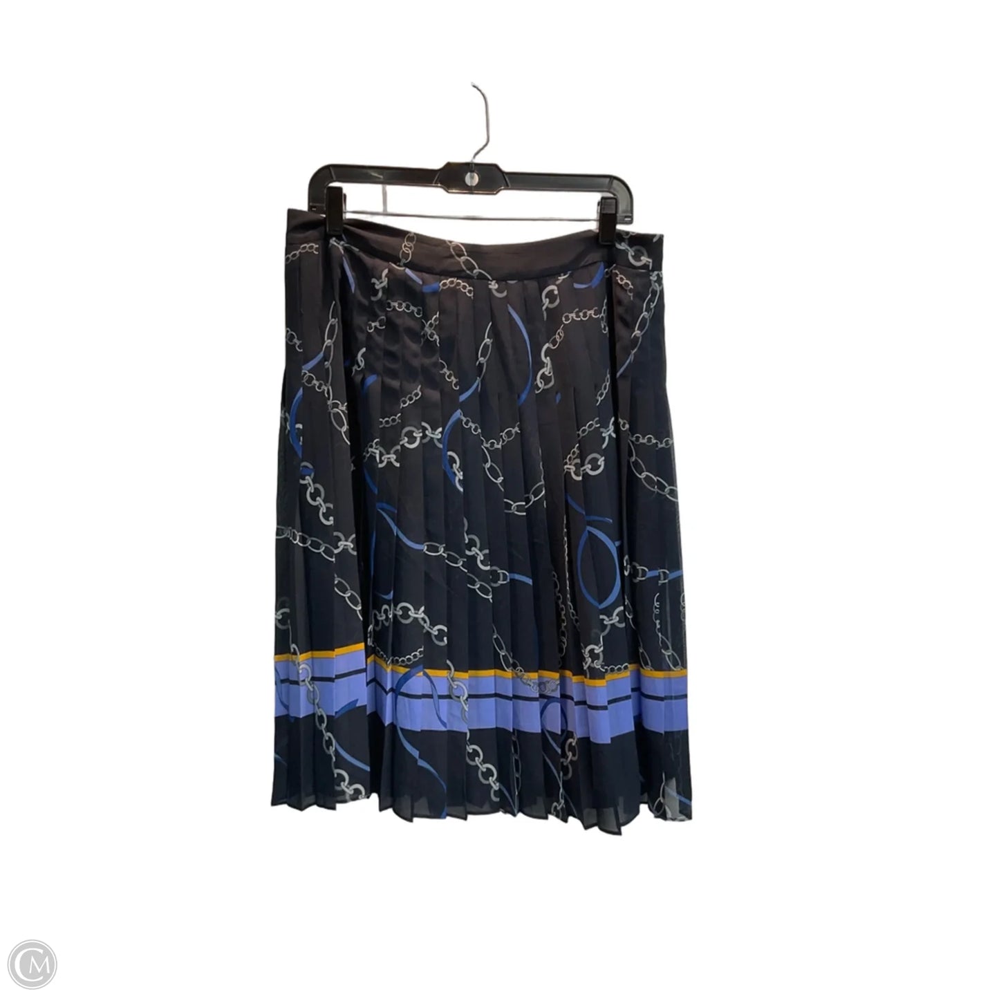 Skirt Midi By Ann Taylor In Nautical Print, Size: 12