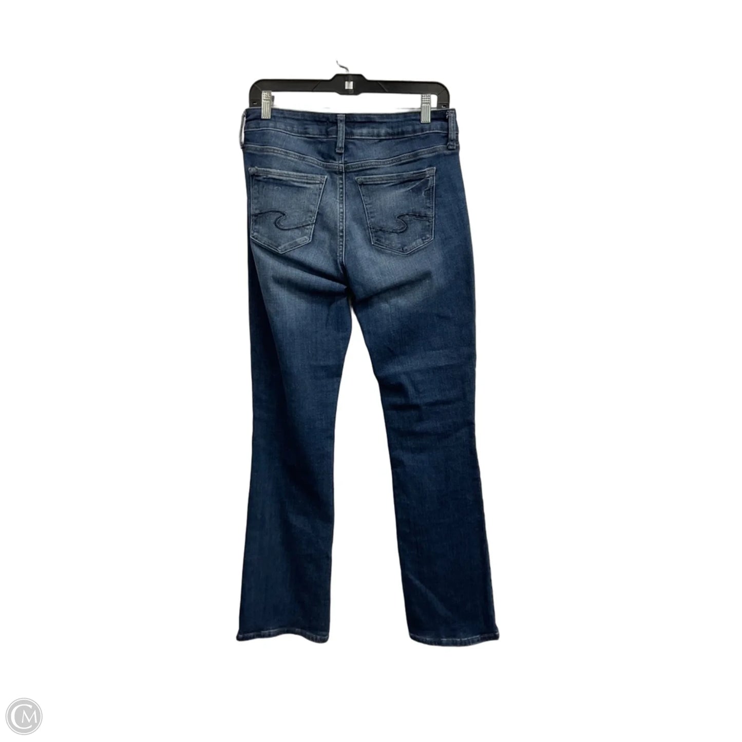 Jeans Boot Cut By Silver In Blue Denim, Size: 8