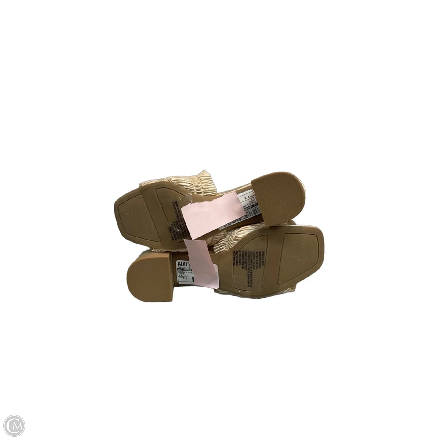 Sandals Heels Block By Lc Lauren Conrad In Cream, Size: 6.5
