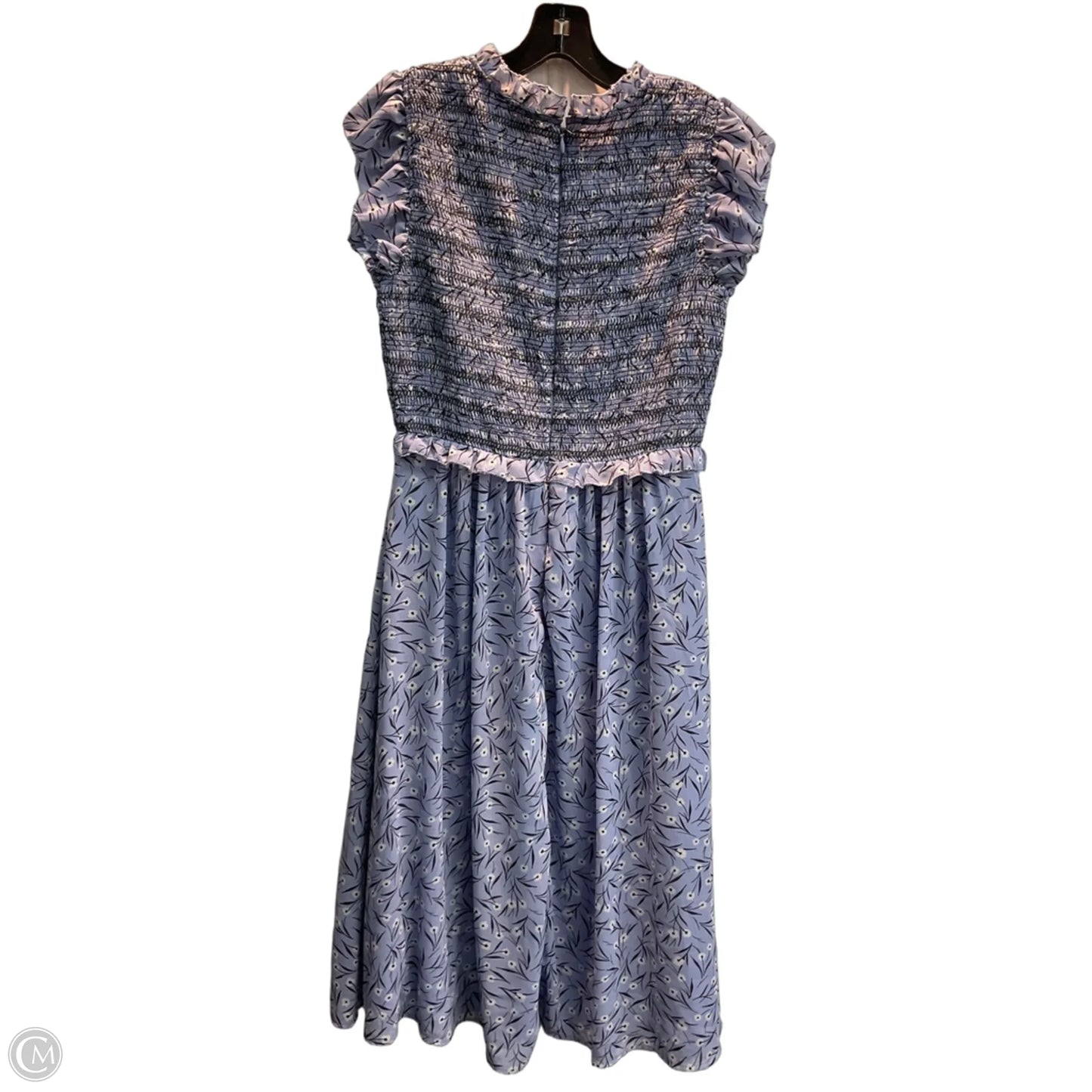 Dress Casual Midi By Ann Taylor In Blue, Size: Xs