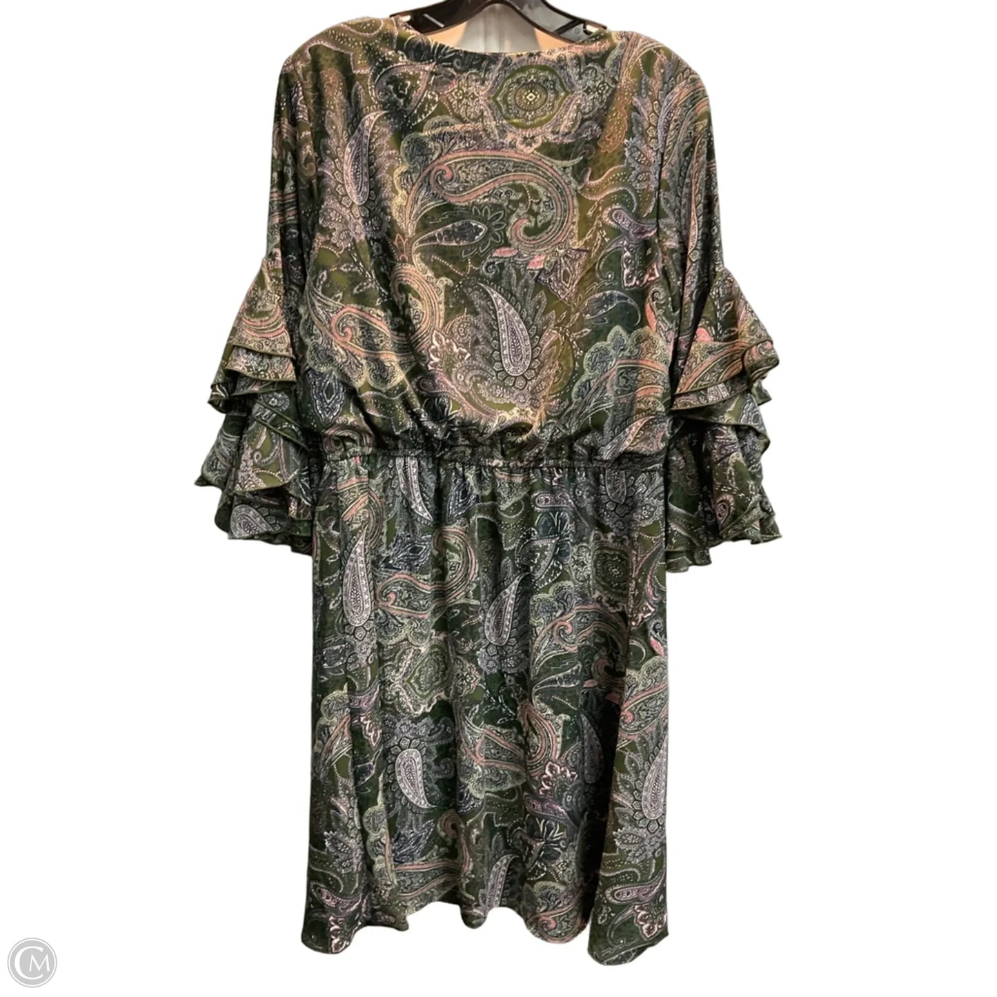 Dress Casual Midi By Cato In Paisley Print, Size: M