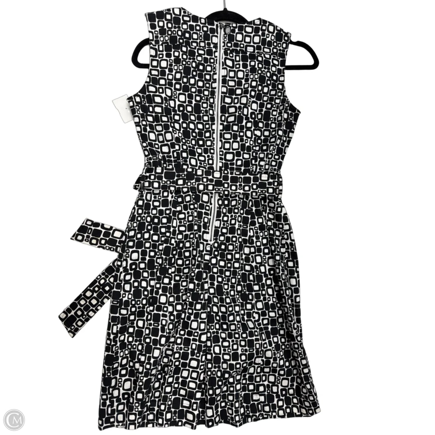 Dress Work By Calvin Klein In Geometric Pattern, Size: S