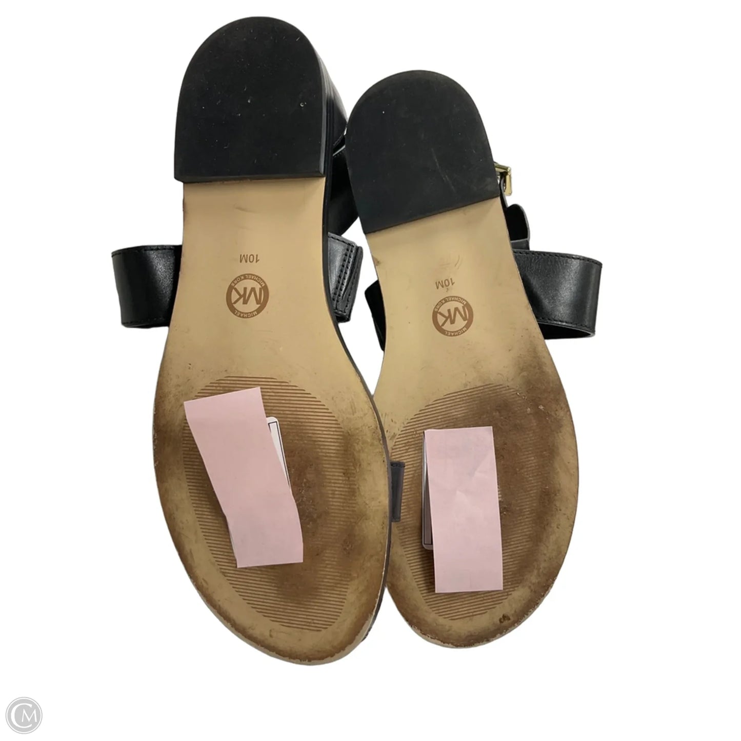 Sandals Flats By Michael By Michael Kors In Black, Size: 10