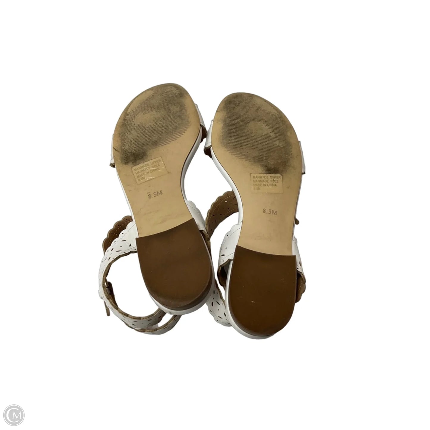 Sandals Flats By Loft In White, Size: 8.5